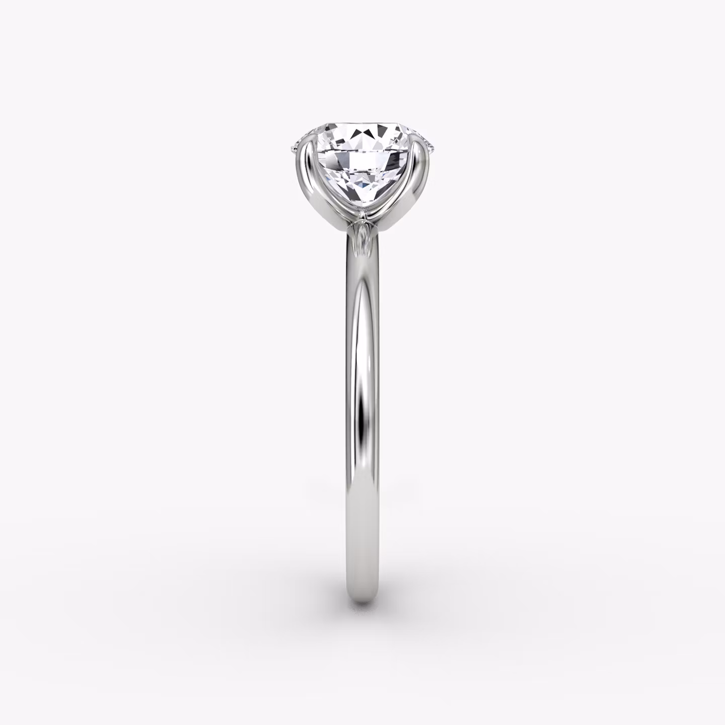 Classic | Rund | 18k | Weißgold | bandAccent: Ohne Pavé-Besatz | bandWidth: standard | caratWeight: other | diamondOrientation: vertical