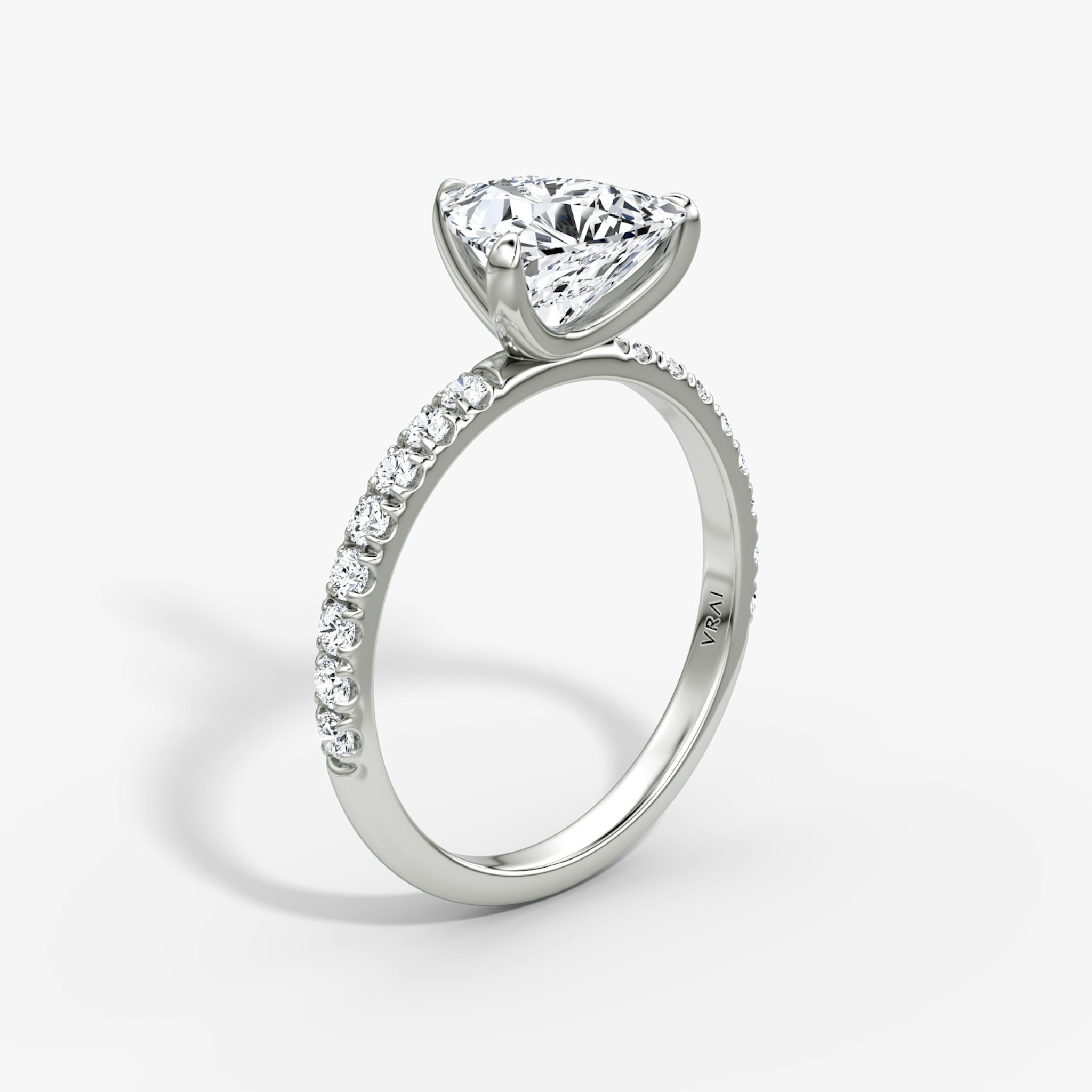 The Classic | Trillion | Platinum | bandAccent: Pavé | bandWidth: large | diamondOrientation: vertical | caratWeight: other