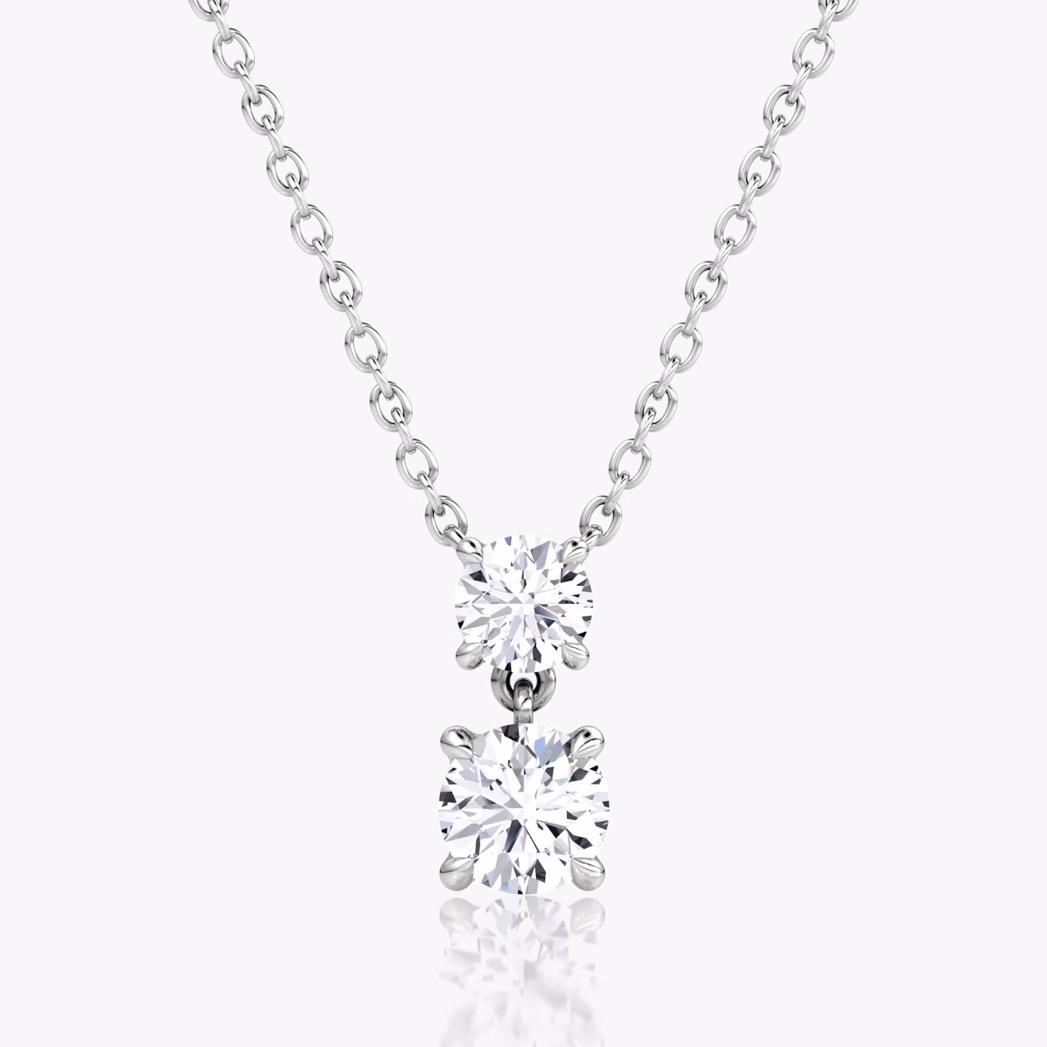 Shown with 0.25ct top and 0.50ct bottom