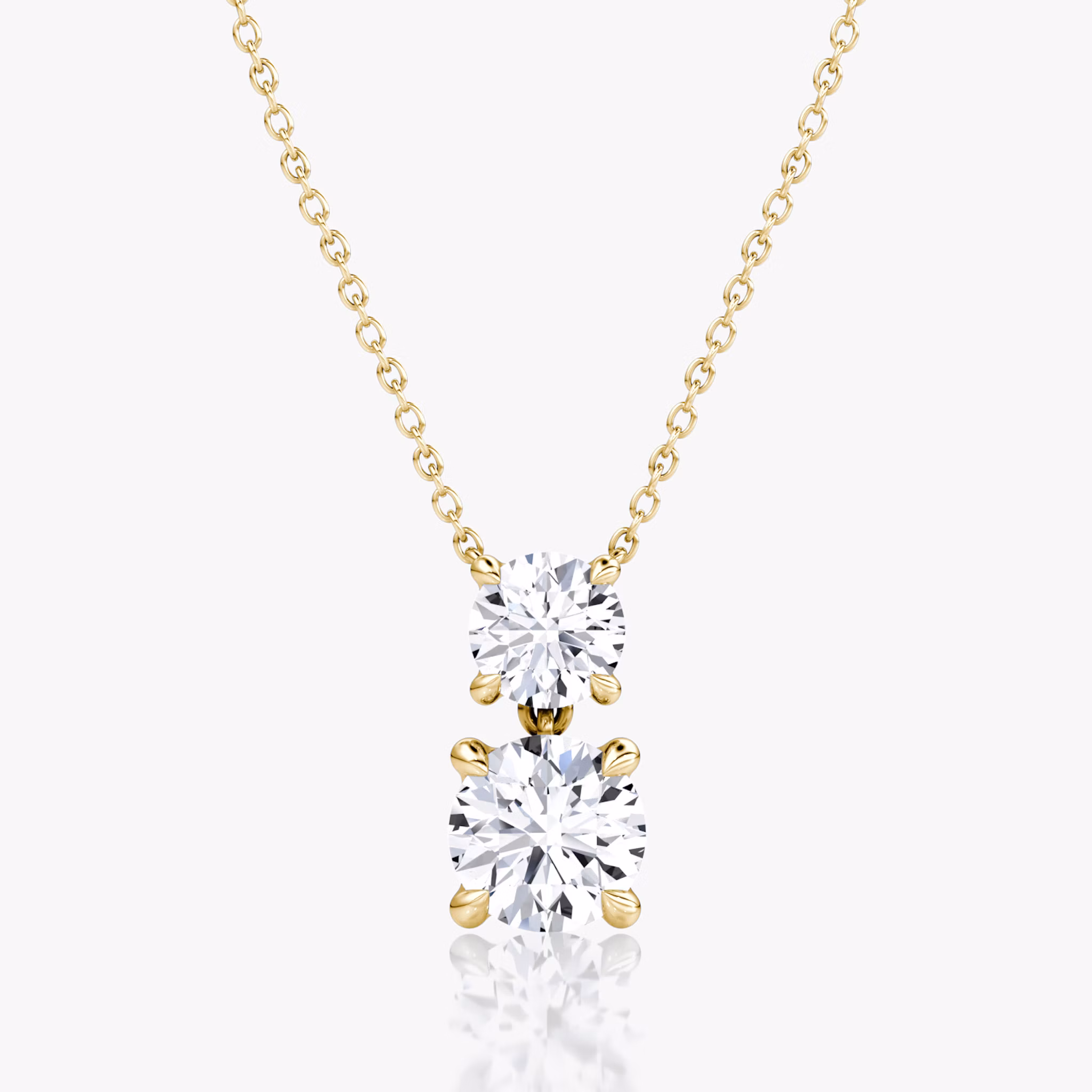 Shown with 1.0ct top and 2.0ct bottom