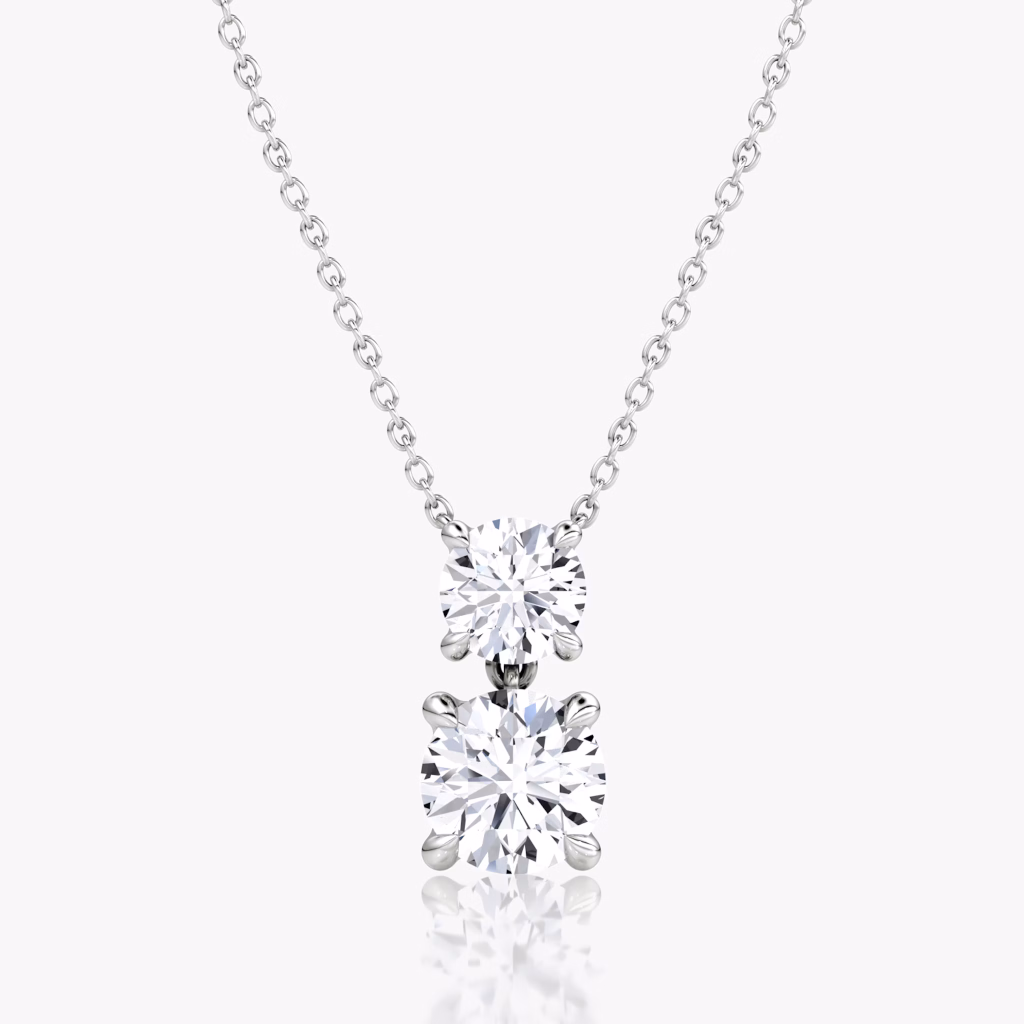 Mostrado con arriba: 1,0 ct | abajo: 2,0 ct