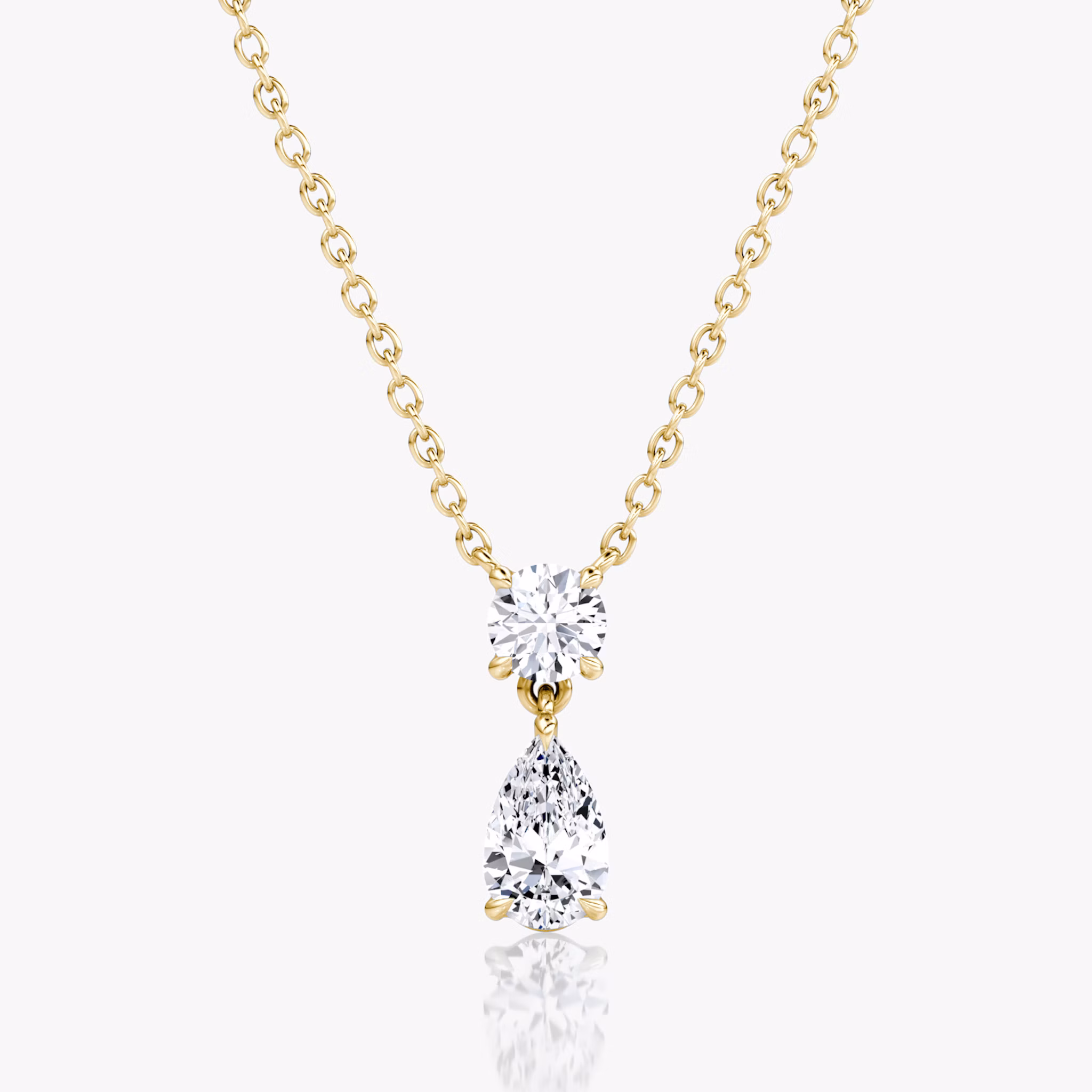 Shown with 0.25ct top and 0.50ct bottom