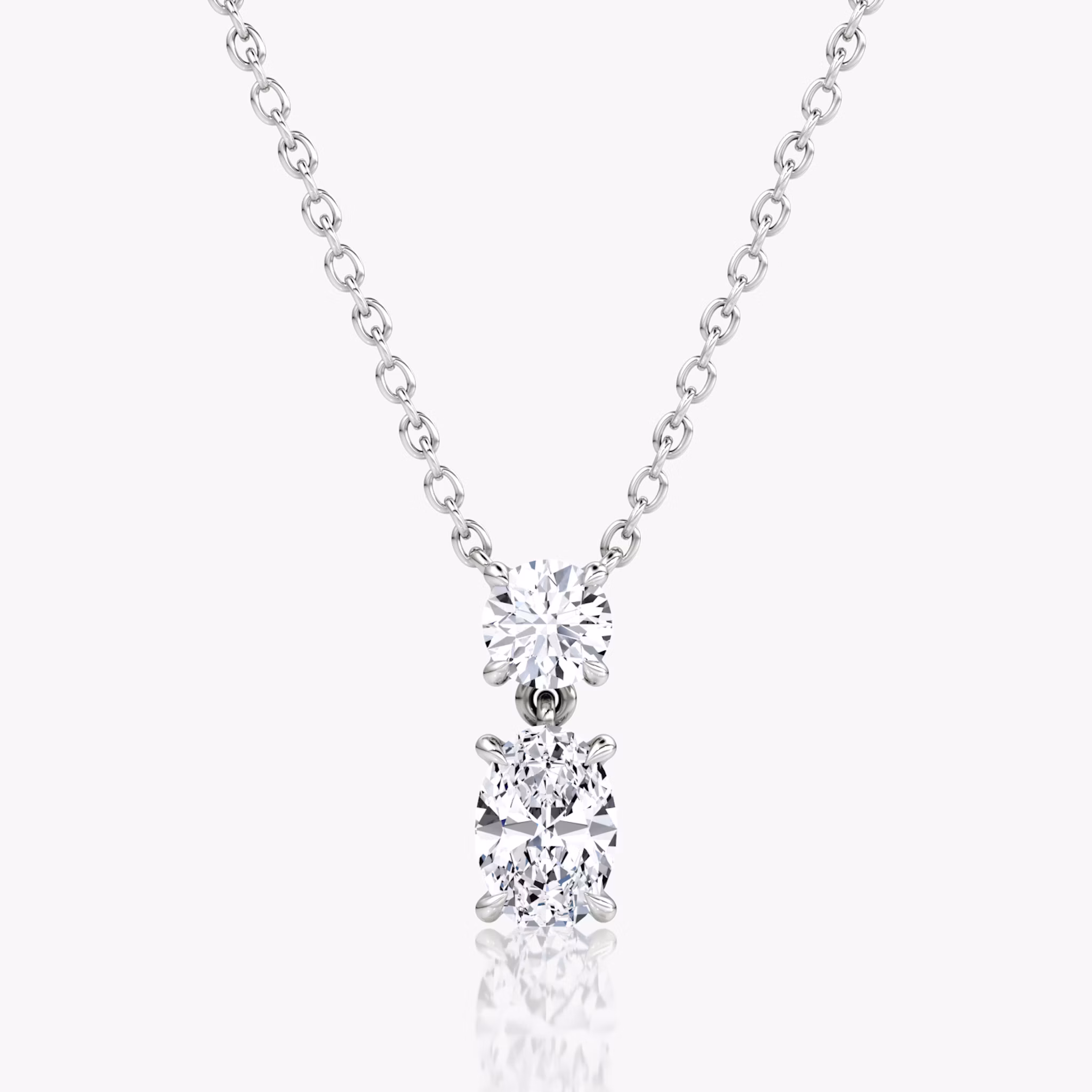 Shown with 0.25ct top and 0.50ct bottom