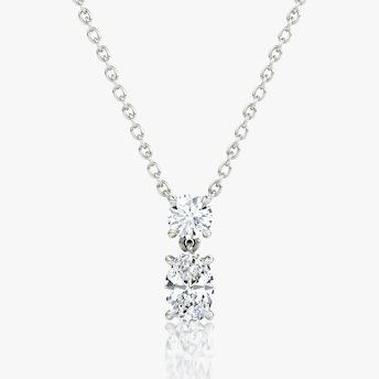 Shown with 0.25ct top and 0.50ct bottom
