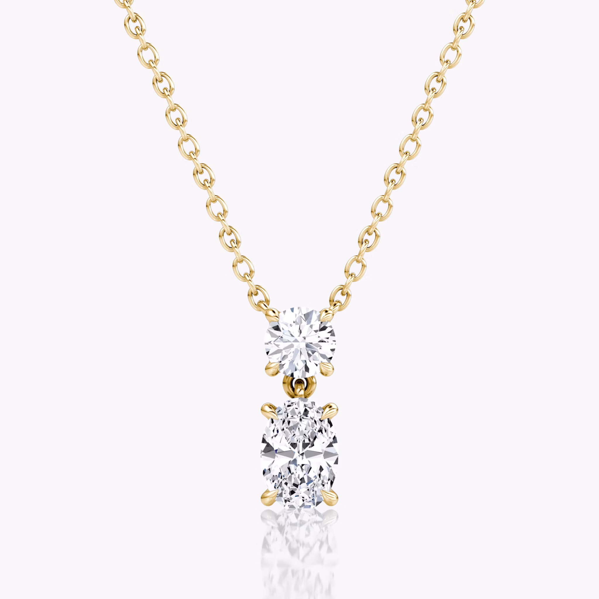 Shown with 0.25ct top and 0.50ct bottom