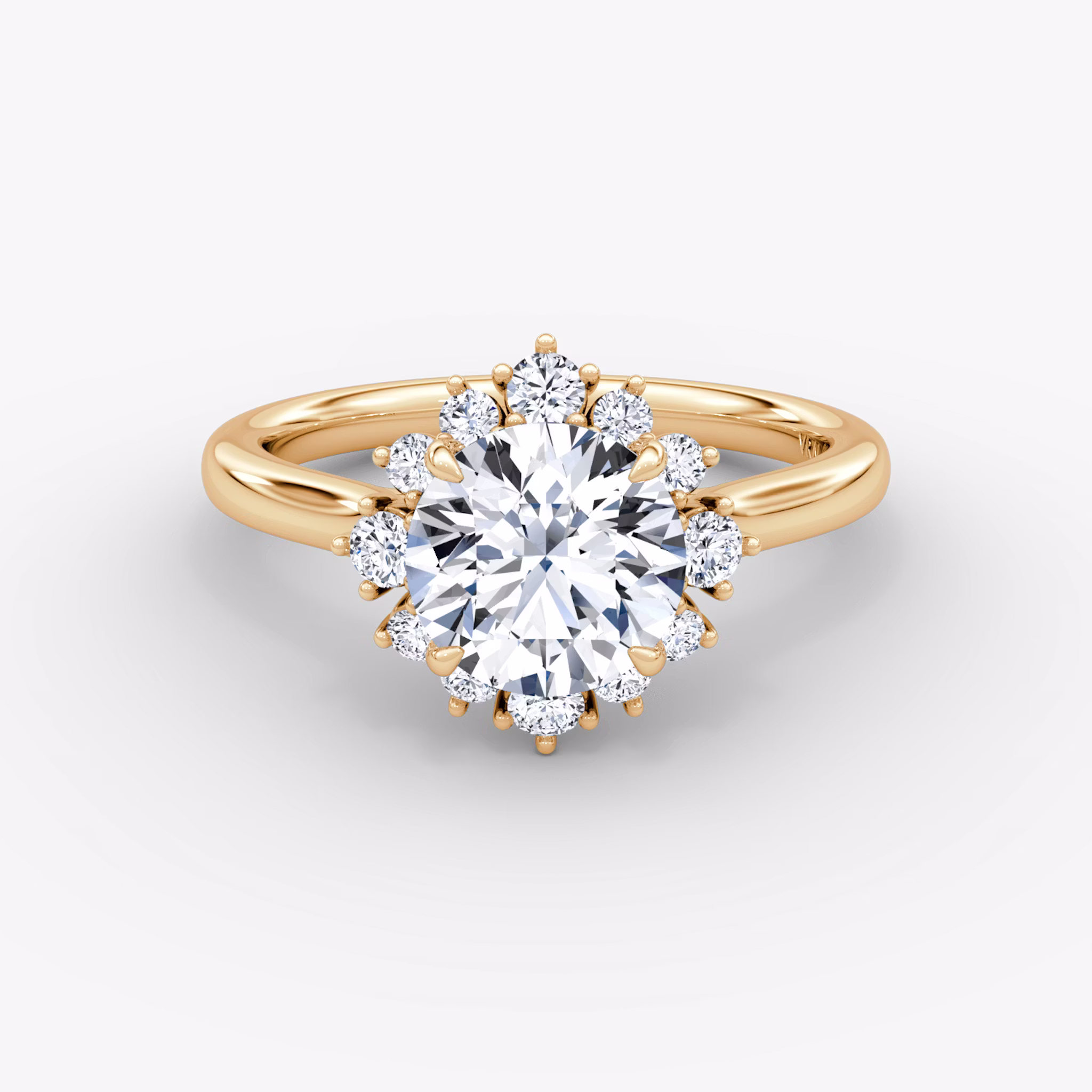 The Aurora Halo Round Brilliant | Rose Gold