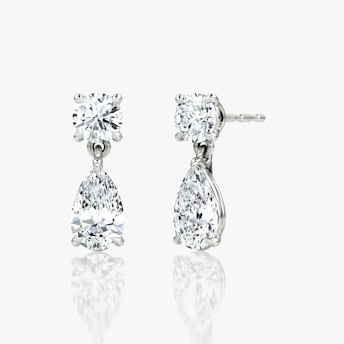Shown with 0.25ct top and 0.50ct bottom