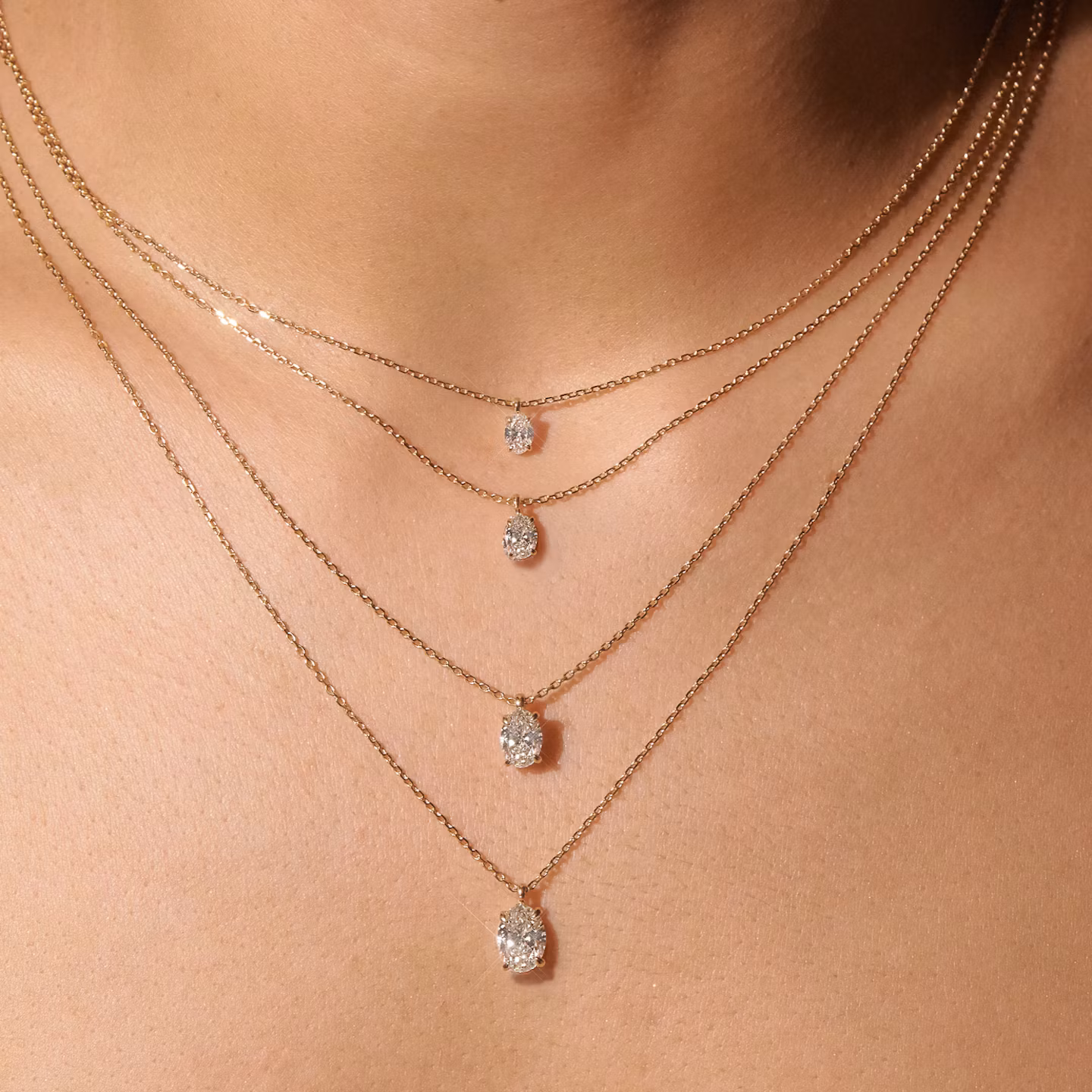 VRAI Solitaire Pendant | Oval | 14k | Rose Gold | caratWeight: other