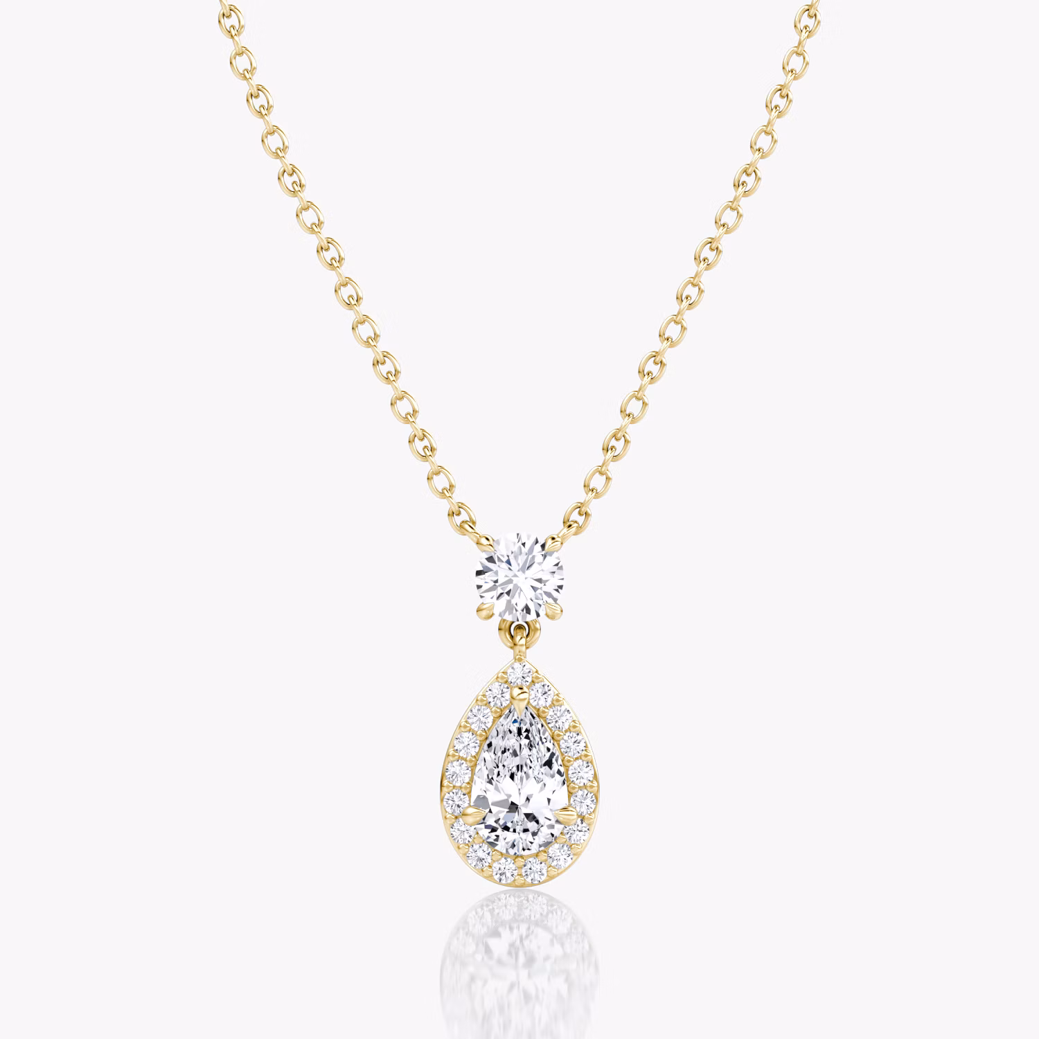 Collar Signature Duo Drop Halo