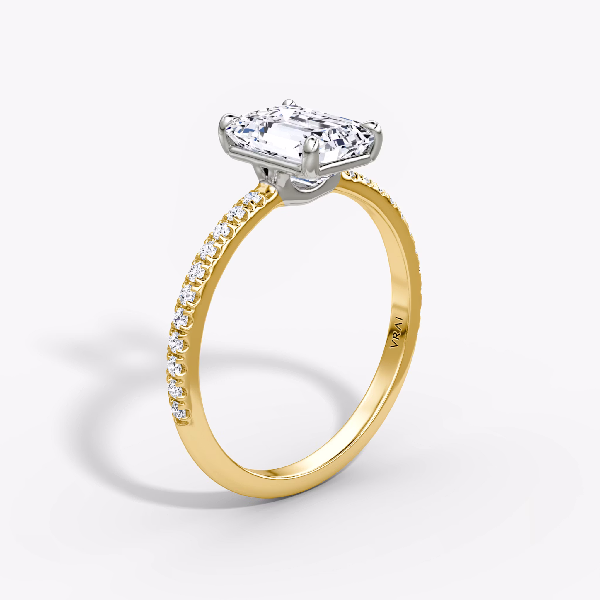 The Signature Emerald | 18K Yellow Gold and Platinum