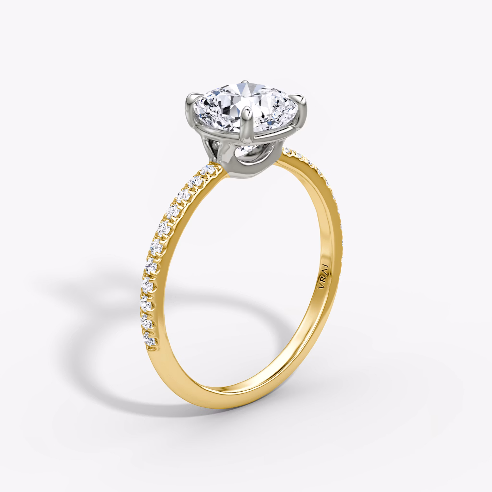 The Signature Cushion | 18K Yellow Gold and Platinum