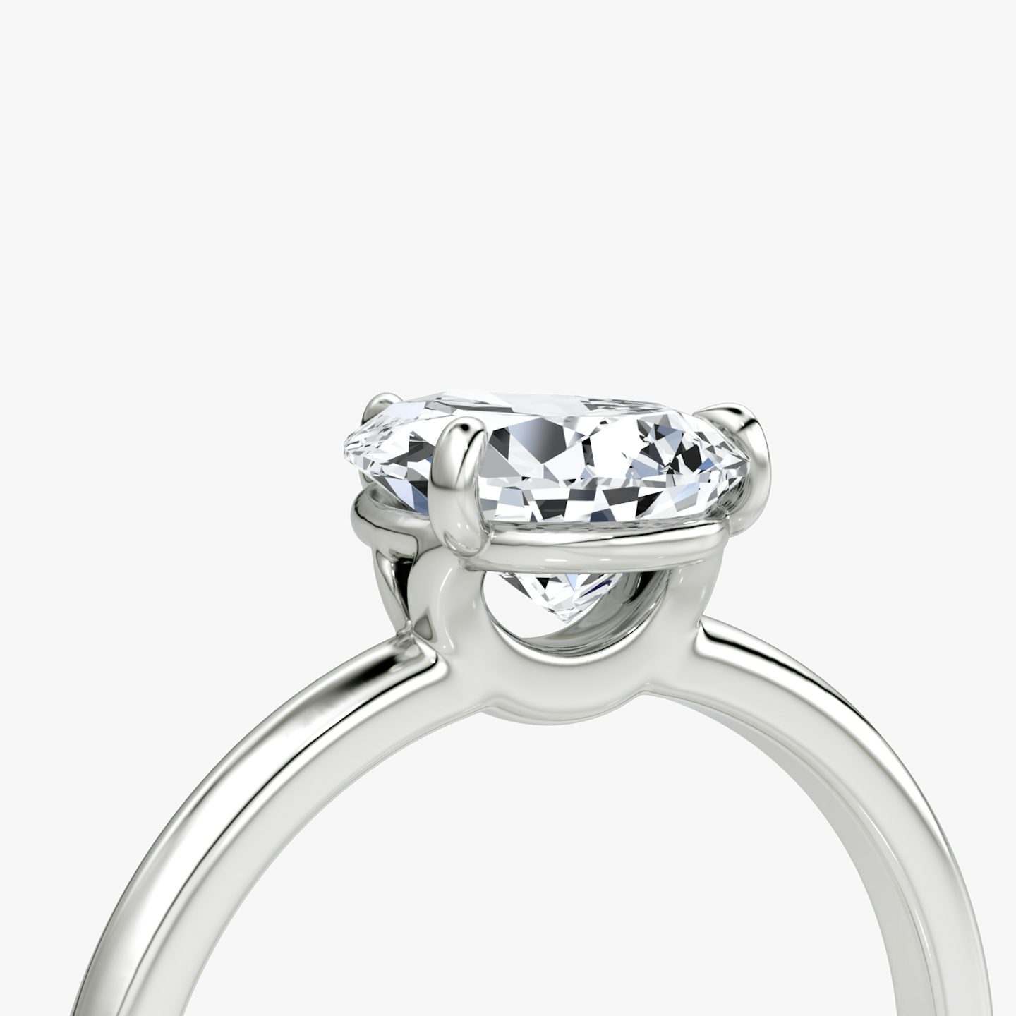 The Signature | Pear | Platinum | bandAccent: Plain | bandWidth: standard | hiddenHalo: no | diamondOrientation: vertical | caratWeight: other