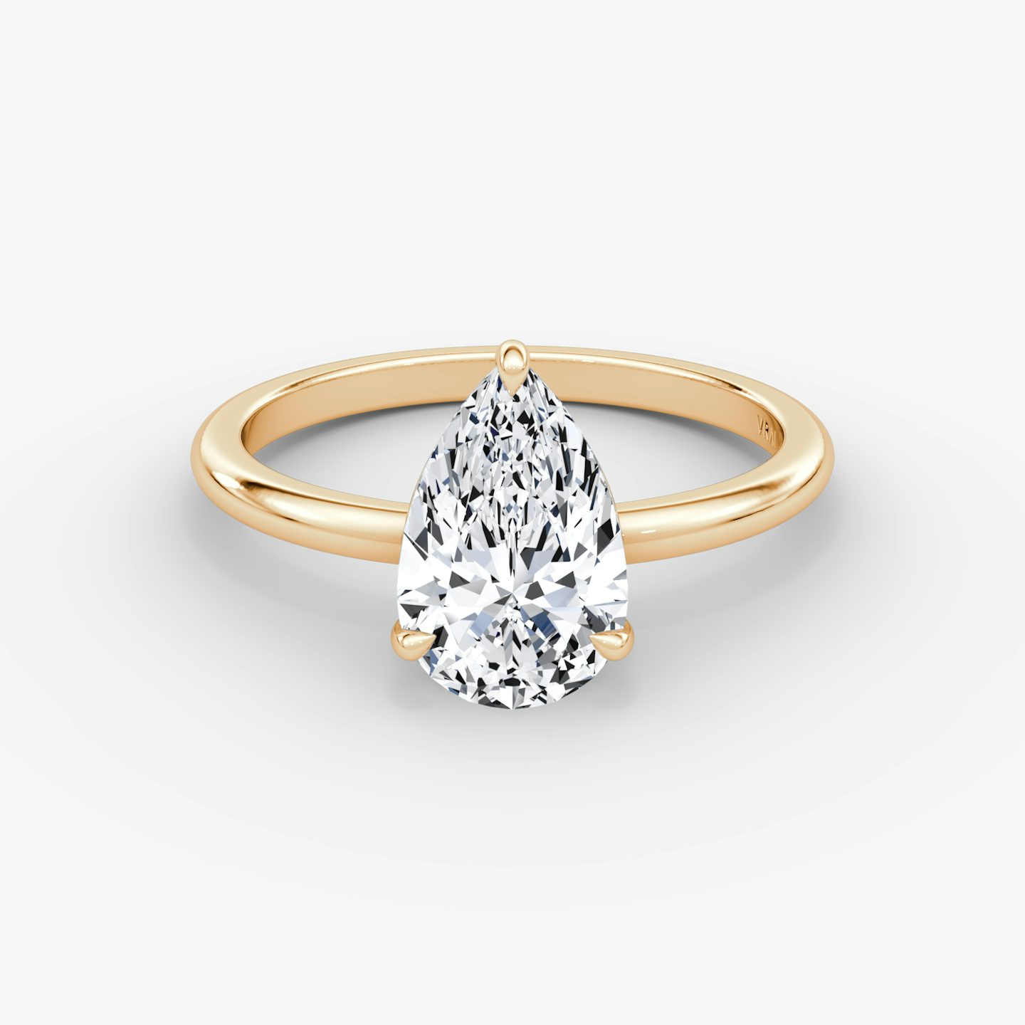 Signature | Tropfen | 14k | Roségold | bandAccent: Ohne Pavé-Besatz | bandWidth: standard | hiddenHalo: no | diamondOrientation: vertical | caratWeight: other