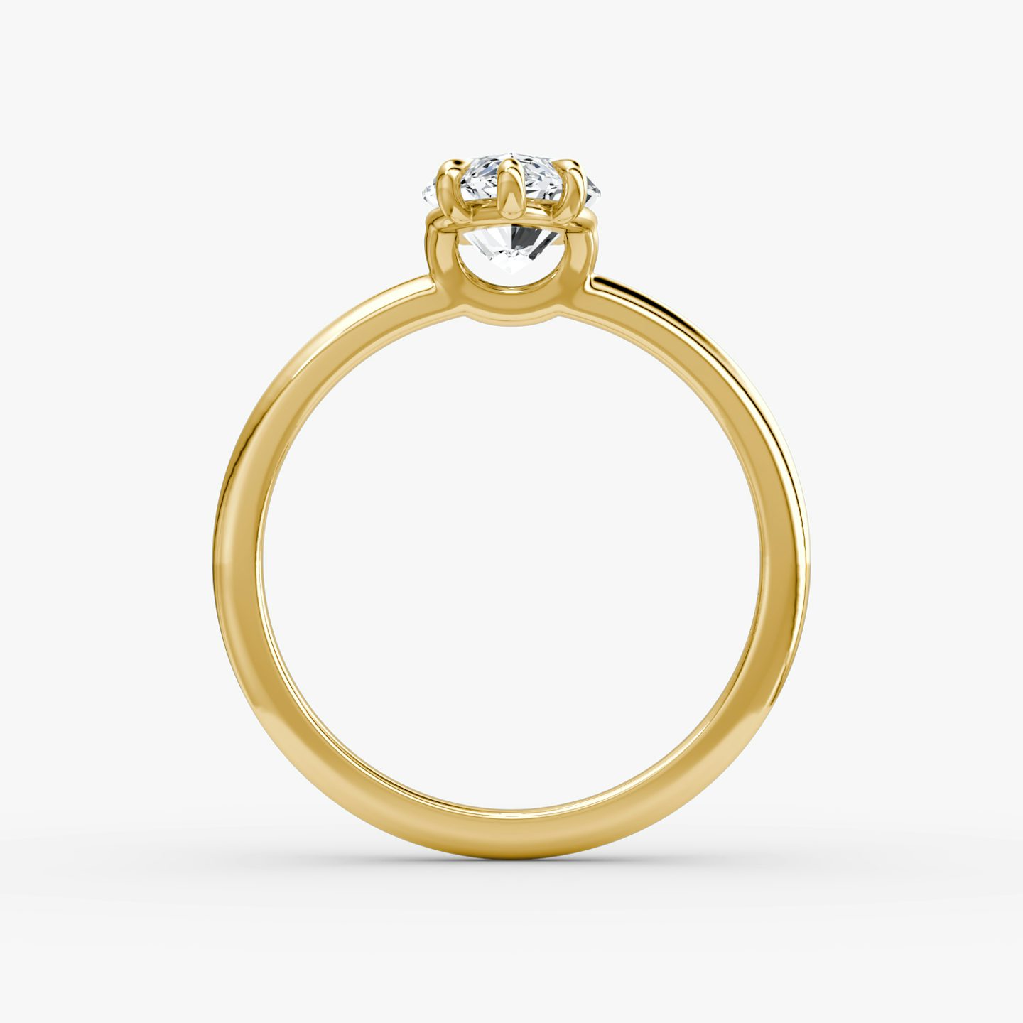 The Signature | Marquise | 18k | Yellow Gold | bandAccent: Plain | bandWidth: standard | hiddenHalo: no | diamondOrientation: vertical | caratWeight: other