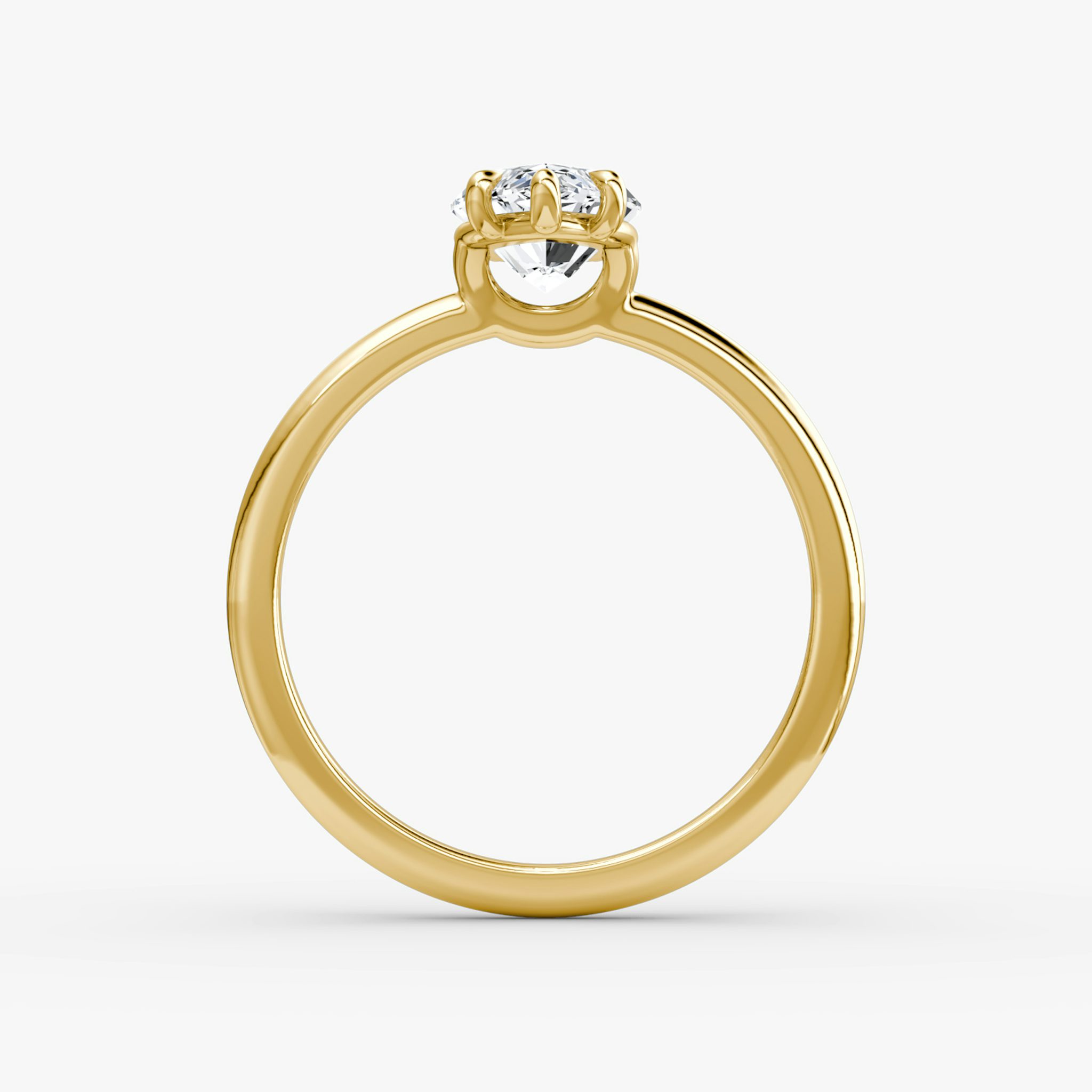 The Signature | Marquise | 18k | Yellow Gold | bandAccent: Plain | bandWidth: standard | hiddenHalo: no | diamondOrientation: vertical | caratWeight: other