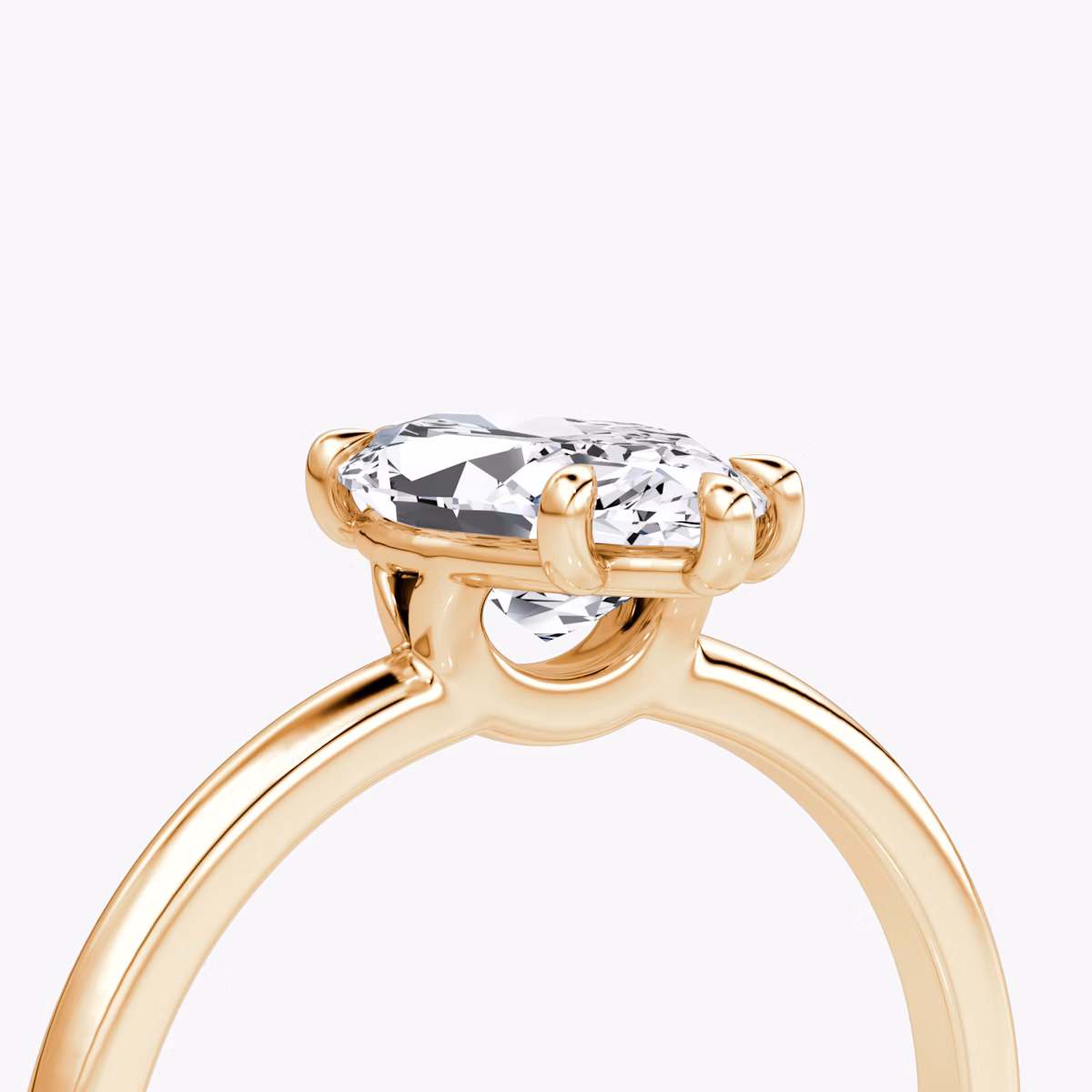 The Signature | Marquise | 14k | Rose Gold | bandAccent: Plain | bandWidth: standard | hiddenHalo: no | diamondOrientation: vertical | caratWeight: other