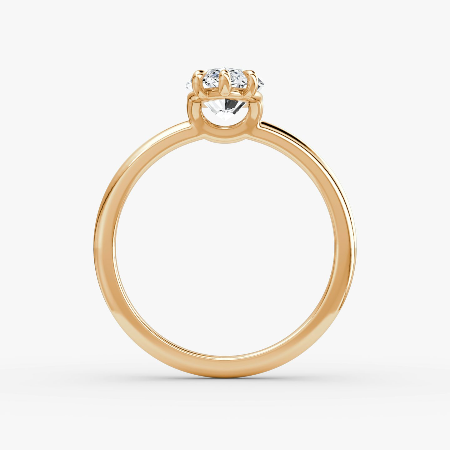 The Signature | Marquise | 14k | Rose Gold | bandAccent: Plain | bandWidth: standard | hiddenHalo: no | diamondOrientation: vertical | caratWeight: other
