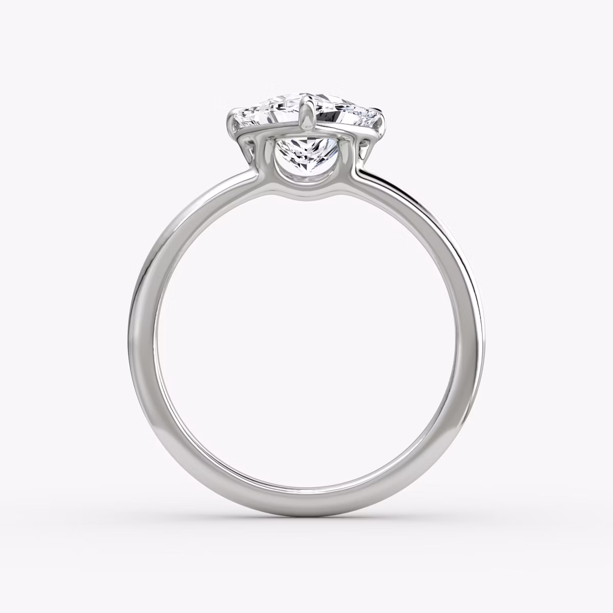 The Signature | Trillion | Platinum | bandAccent: Plain | bandWidth: standard | hiddenHalo: no | diamondOrientation: vertical | caratWeight: other