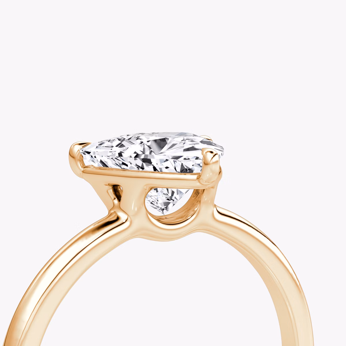The Signature | Trillion | 14k | Rose Gold | bandAccent: Plain | bandWidth: standard | hiddenHalo: no | diamondOrientation: vertical | caratWeight: other