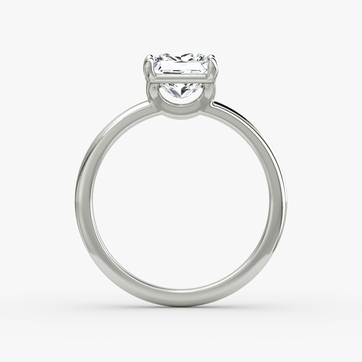 Signature | Princess | 18k | Weißgold | bandAccent: Ohne Pavé-Besatz | bandWidth: standard | hiddenHalo: no | diamondOrientation: vertical | caratWeight: other