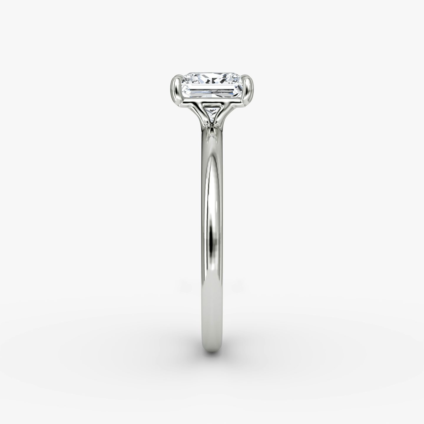 Signature | Princess | 18k | Weißgold | bandAccent: Ohne Pavé-Besatz | bandWidth: standard | hiddenHalo: no | diamondOrientation: vertical | caratWeight: other