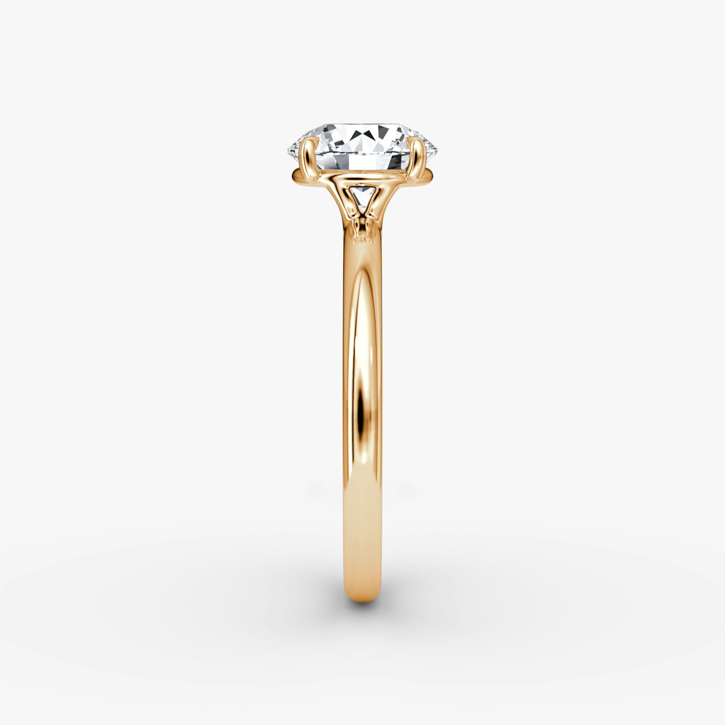 Signature | Rund | 14k | Roségold | bandAccent: Ohne Pavé-Besatz | bandWidth: standard | caratWeight: 1.5ct | hiddenHalo: no | diamondOrientation: vertical