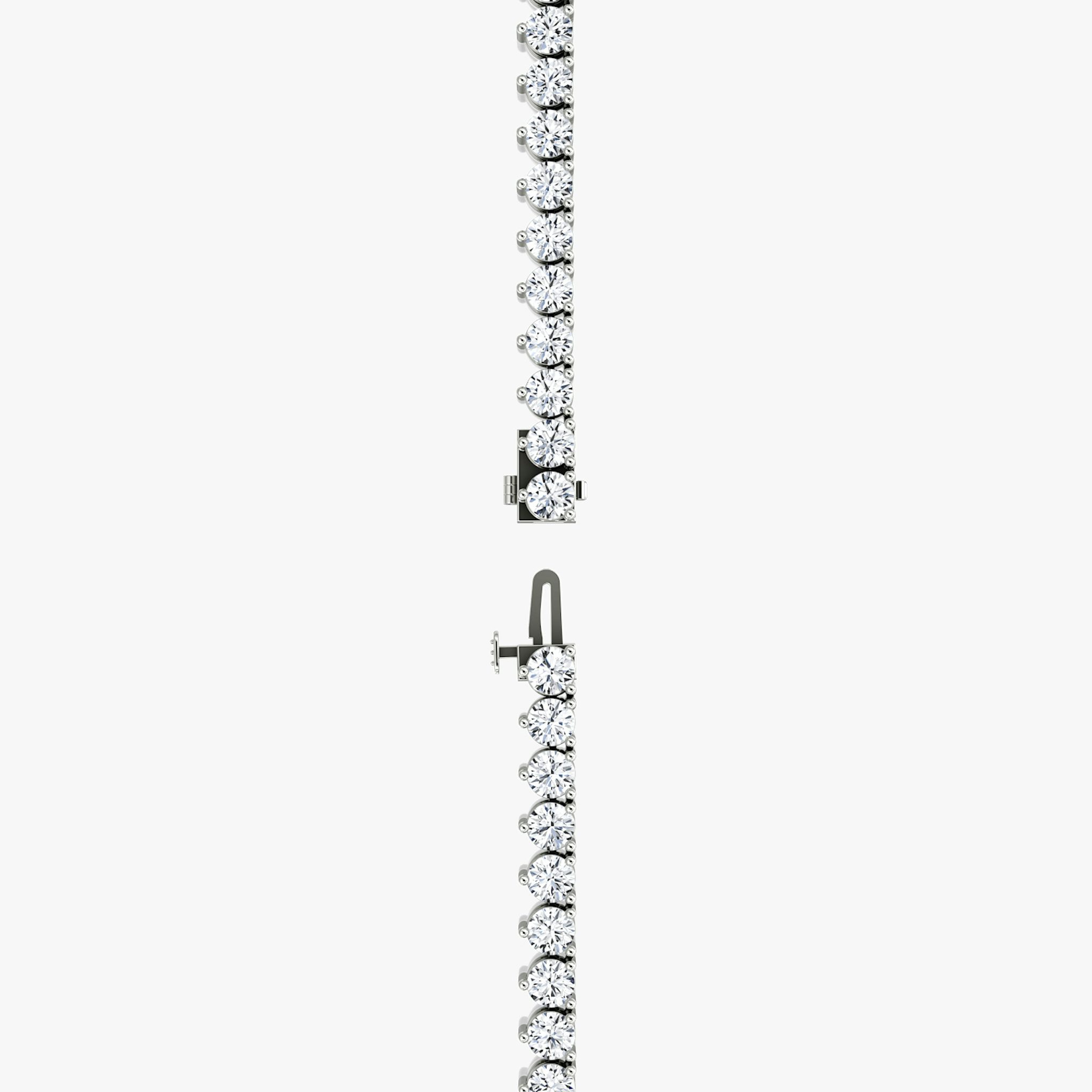 Mixed Pear Drop Tennis Necklace | Pear | 14k | White Gold | diamondtype: pear+oval | chainLength: 20