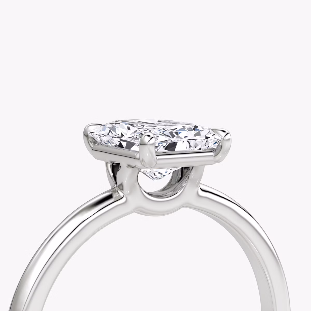 The Signature | Radiant | Platinum | bandAccent: Plain | bandWidth: standard | hiddenHalo: no | diamondOrientation: vertical | caratWeight: other