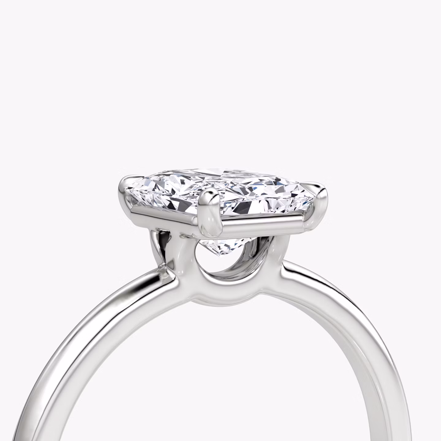 The Signature | Radiant | Platinum | bandAccent: Plain | bandWidth: standard | hiddenHalo: no | diamondOrientation: vertical | caratWeight: other