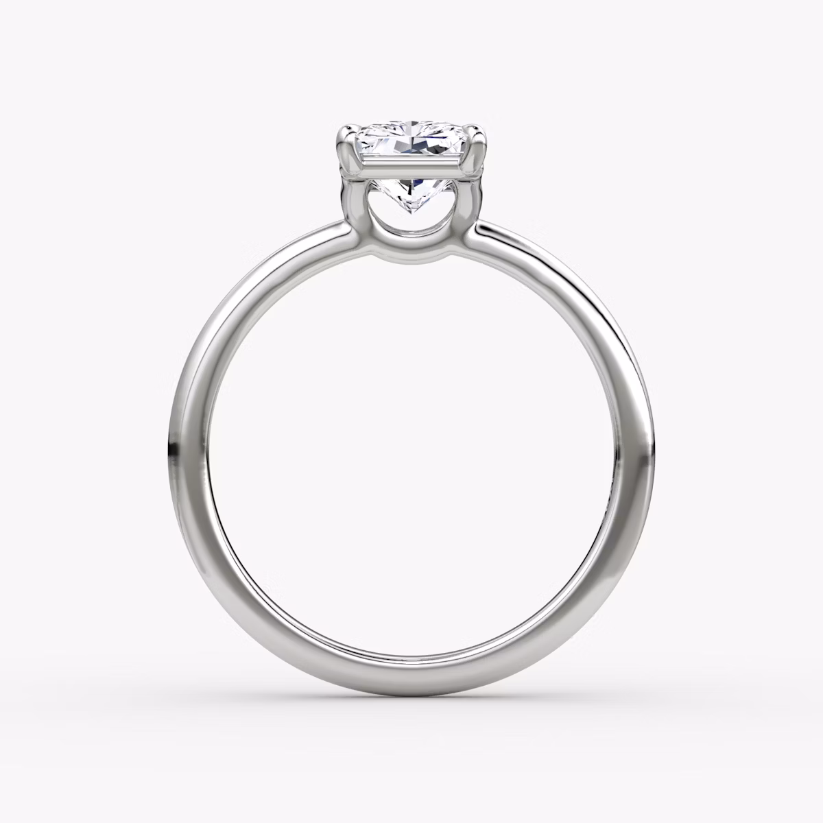 The Signature | Radiant | Platinum | bandAccent: Plain | bandWidth: standard | hiddenHalo: no | diamondOrientation: vertical | caratWeight: other