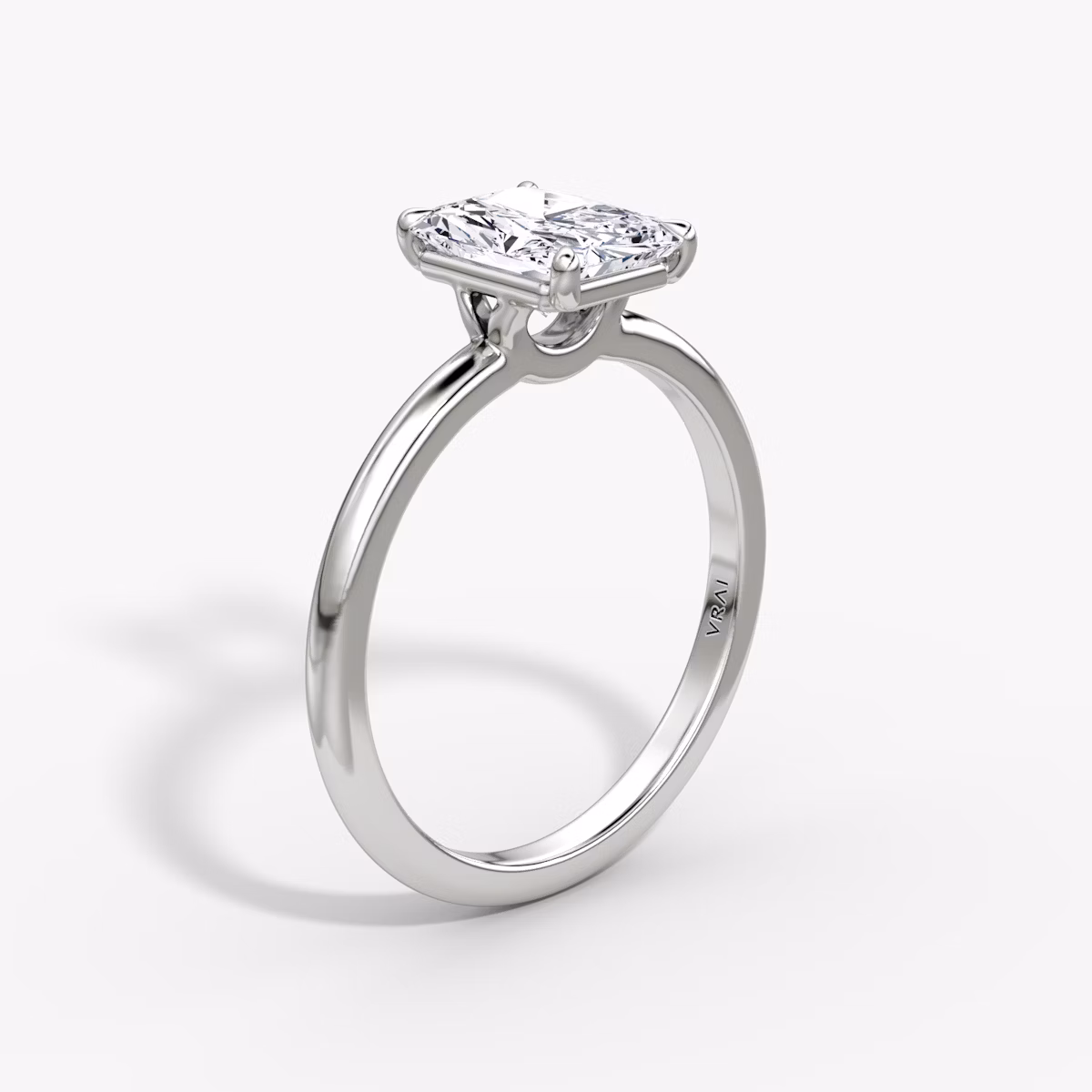 The Signature | Radiant | Platinum | bandAccent: Plain | bandWidth: standard | hiddenHalo: no | diamondOrientation: vertical | caratWeight: other