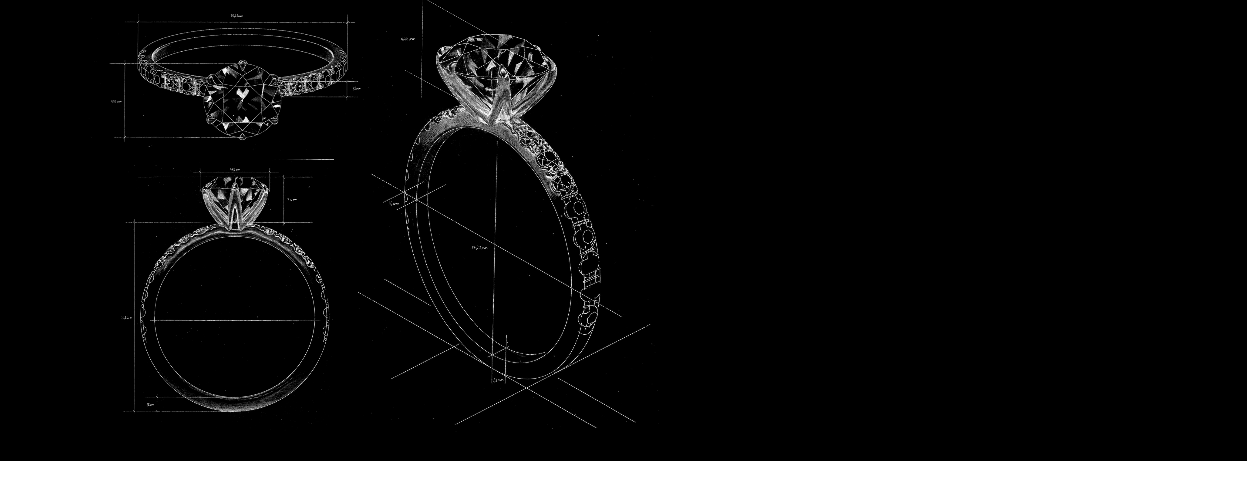 Custom engagement rings