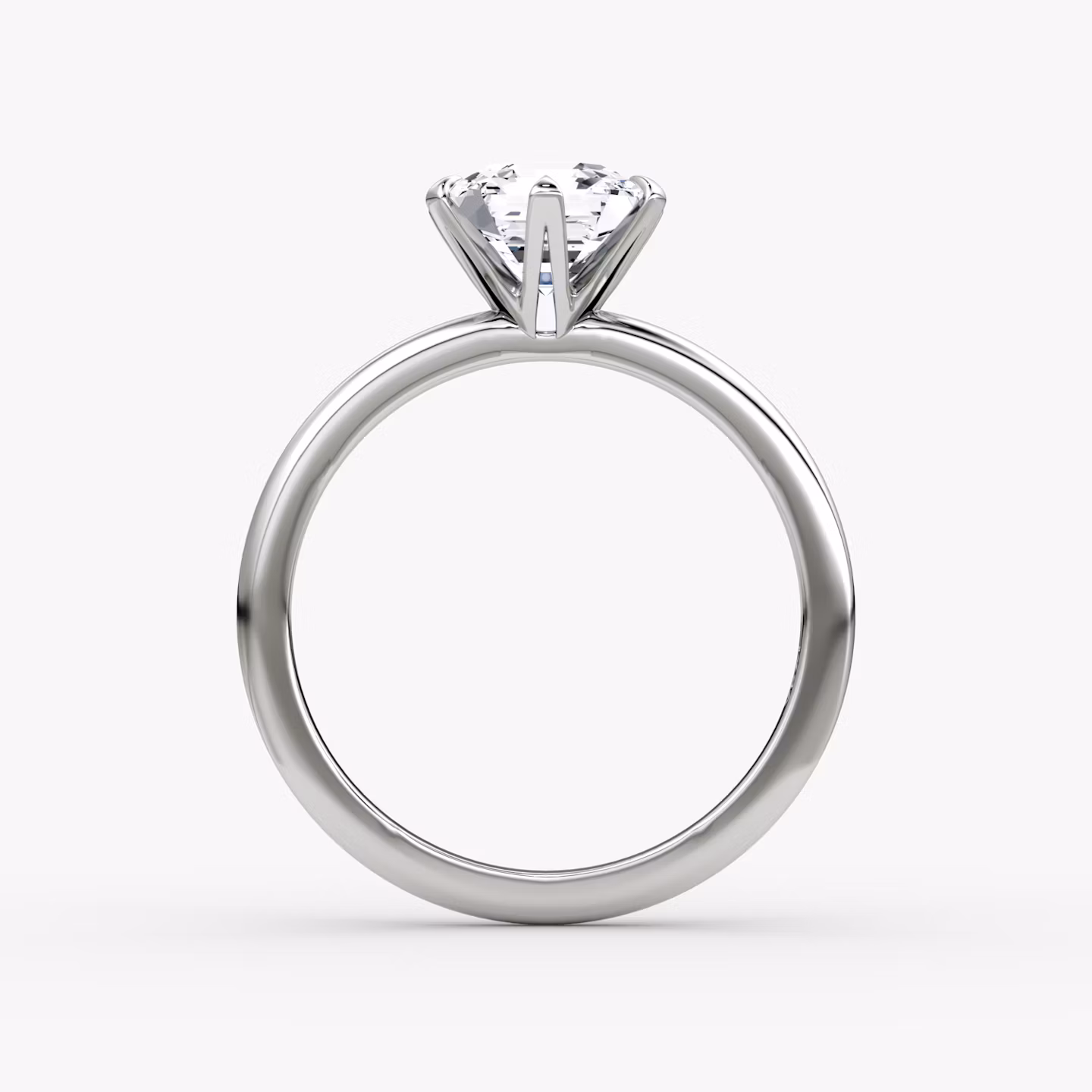 The V | Asscher | Platinum | bandAccent: Plain | diamondOrientation: vertical | caratWeight: other