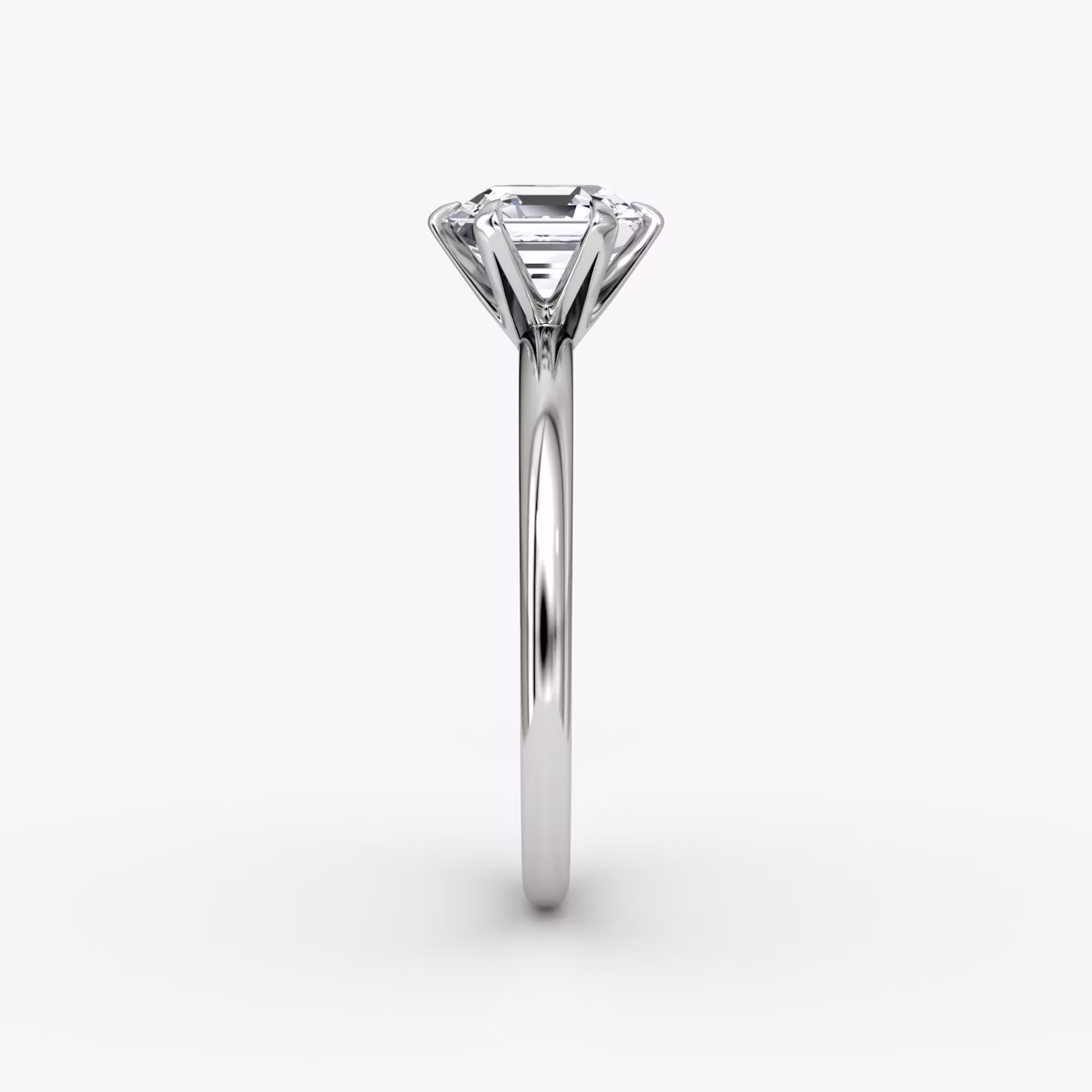 The V | Asscher | Platinum | bandAccent: Plain | diamondOrientation: vertical | caratWeight: other