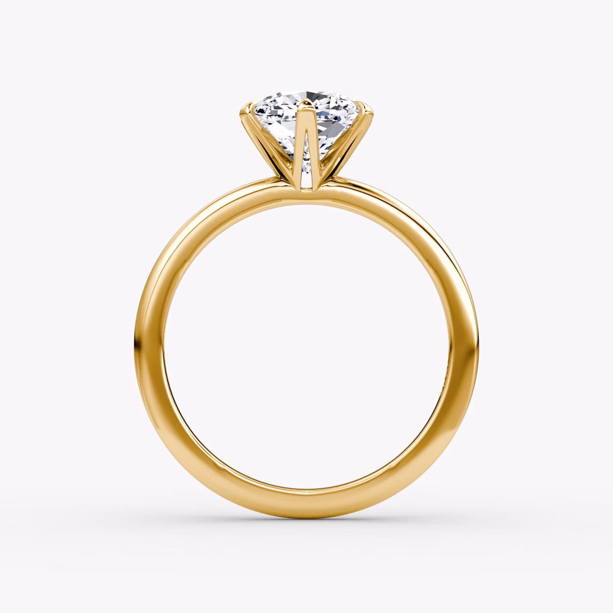 The V | Cushion | 18k | Yellow Gold | bandAccent: Plain | diamondOrientation: vertical | caratWeight: other
