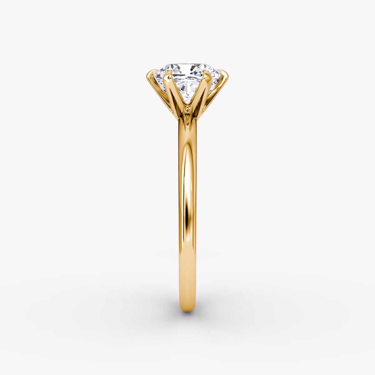 The V | Cushion | 18k | Yellow Gold | bandAccent: Plain | diamondOrientation: vertical | caratWeight: other