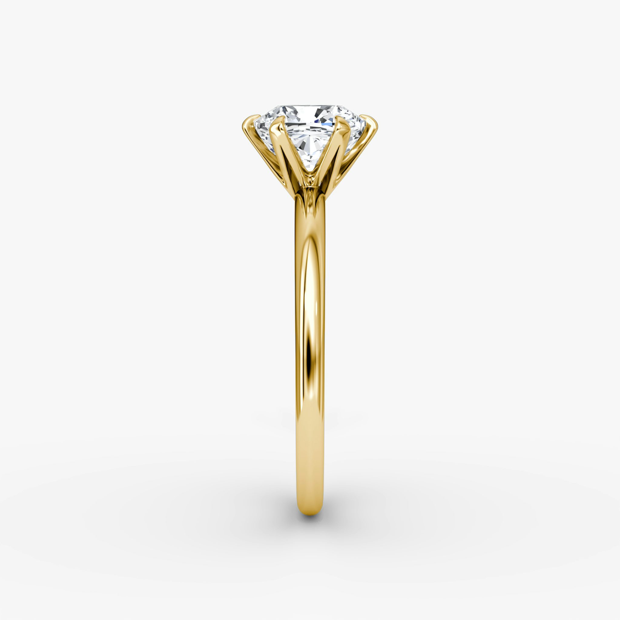 The V | Cushion | 18k | Yellow Gold | bandAccent: Plain | diamondOrientation: vertical | caratWeight: other