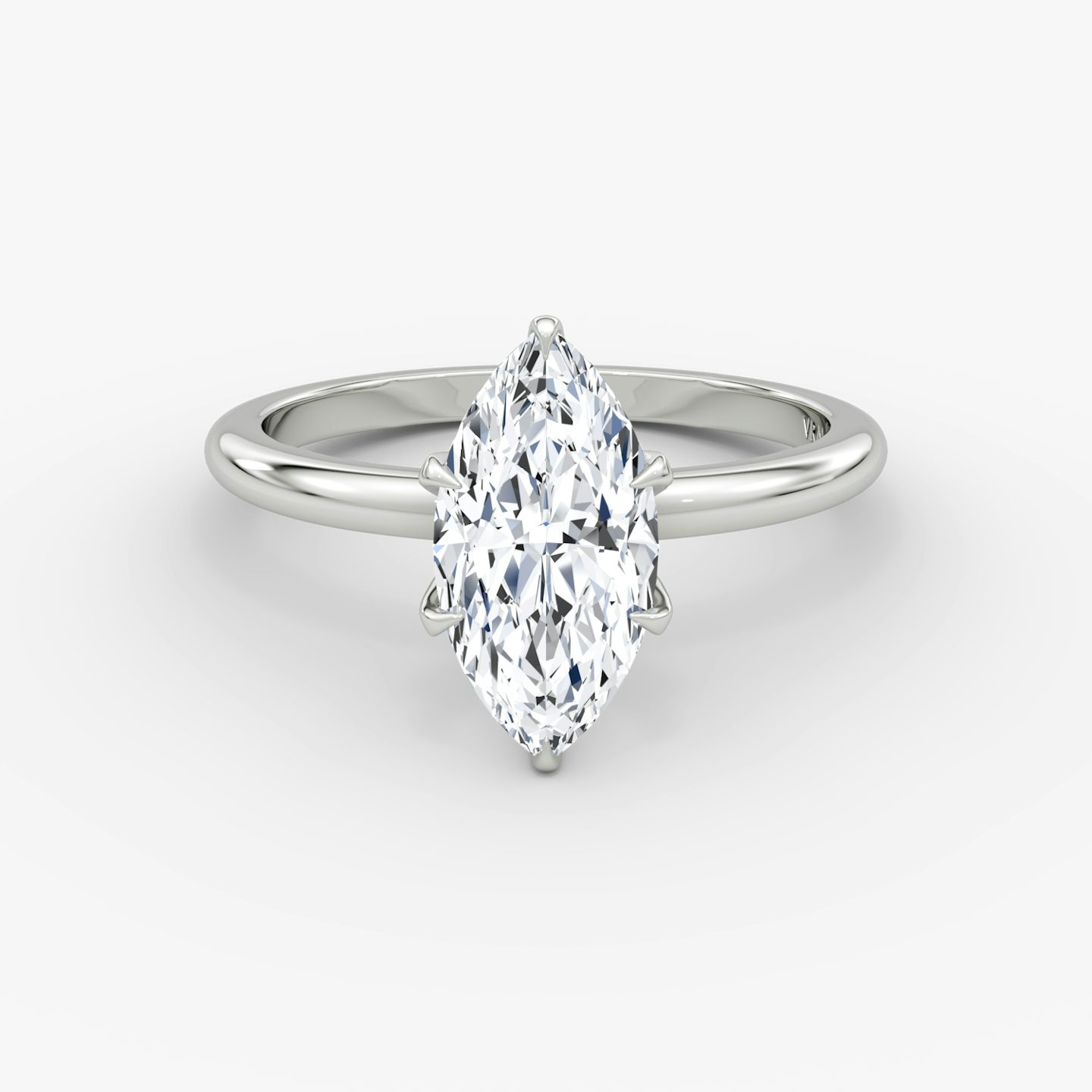 The V | Marquise | Platinum | bandAccent: Plain | diamondOrientation: vertical | caratWeight: other