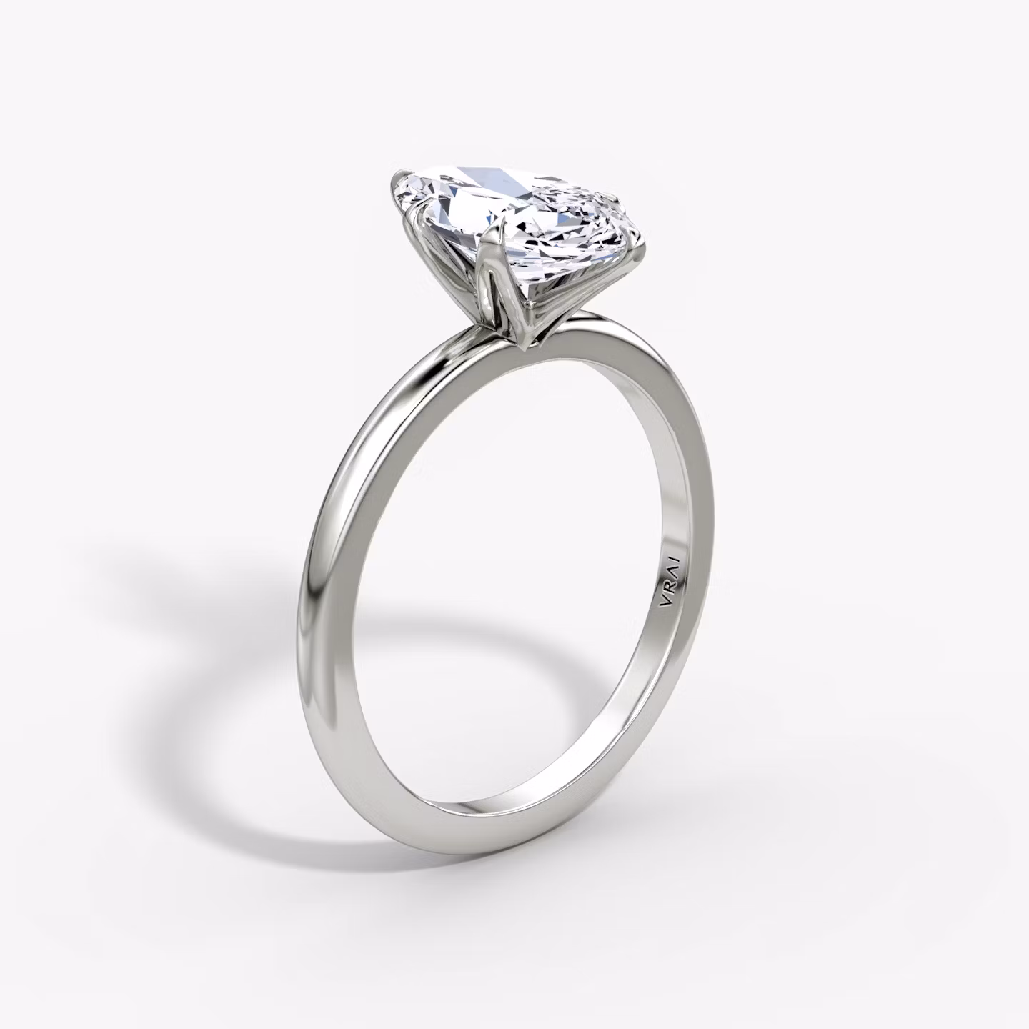 The V Marquise | White Gold