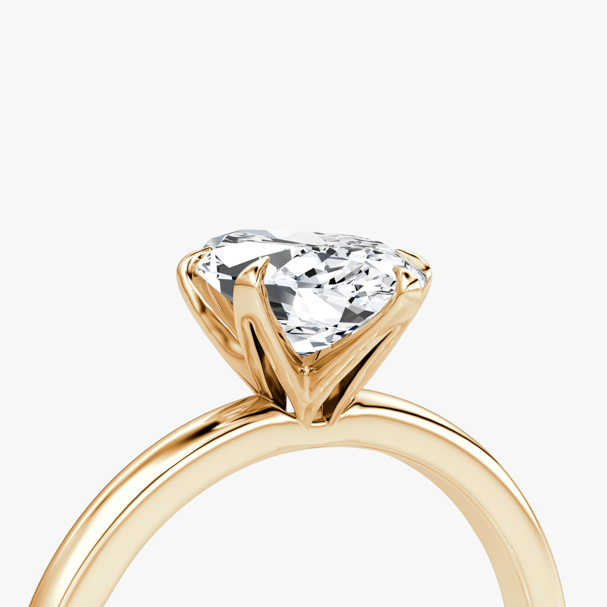 The V | Marquise | 14k | Rose Gold | bandAccent: Plain | diamondOrientation: vertical | caratWeight: other