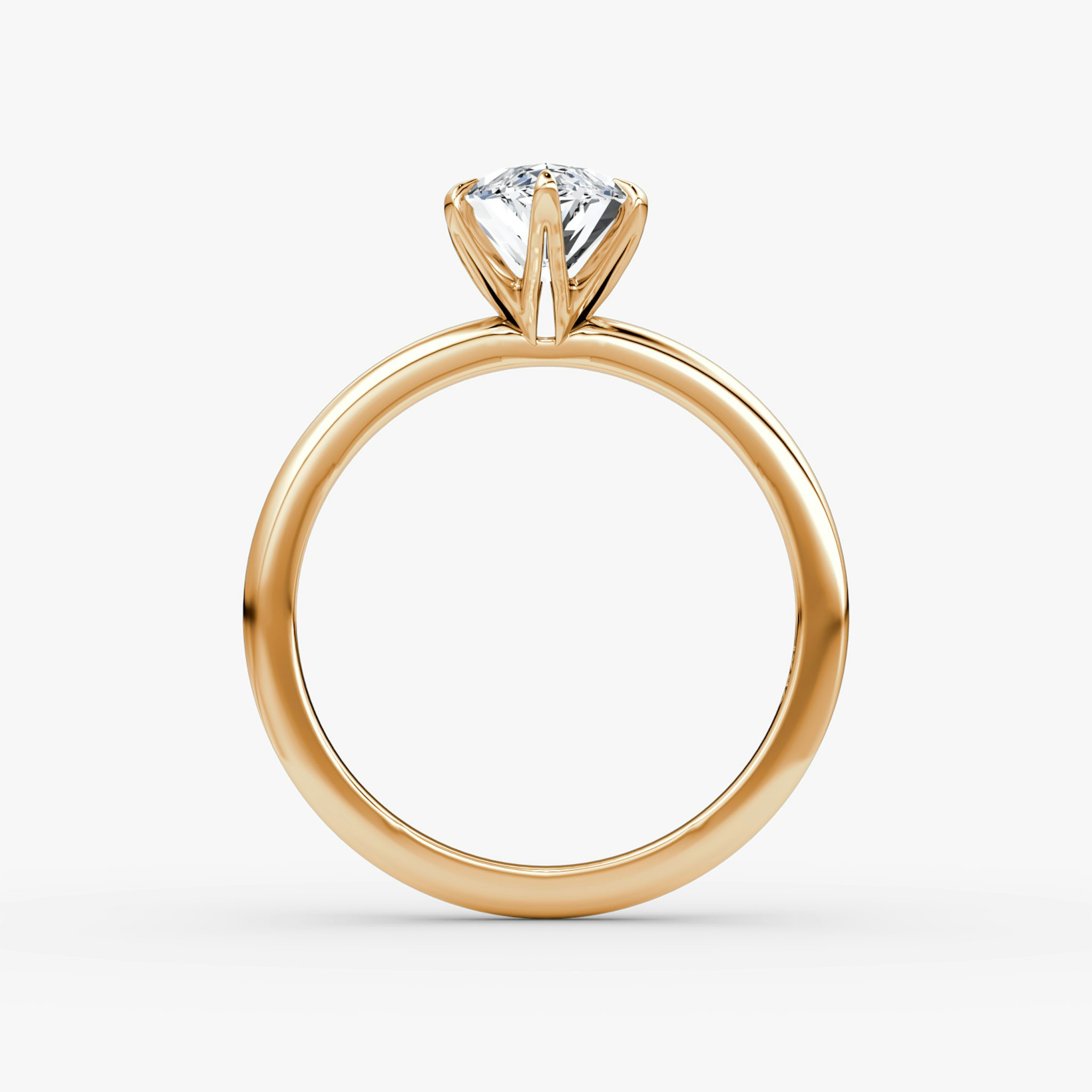 The V | Marquise | 14k | Rose Gold | bandAccent: Plain | diamondOrientation: vertical | caratWeight: other