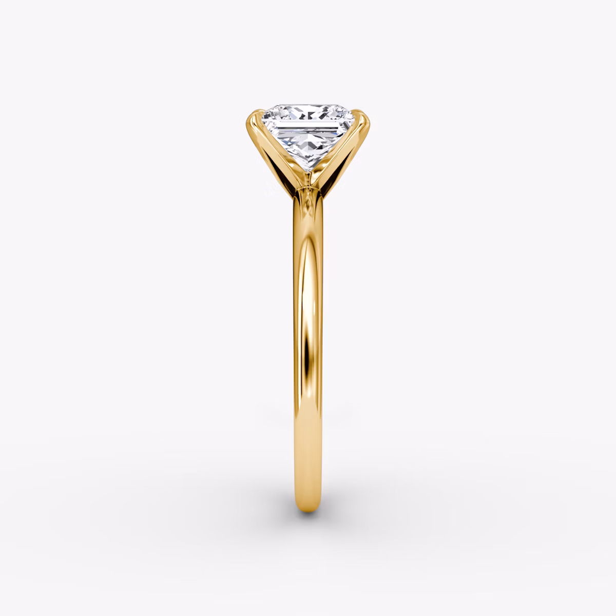 V | Princess | 18k | Gelbgold | bandAccent: Ohne Pavé-Besatz | diamondOrientation: vertical | caratWeight: other