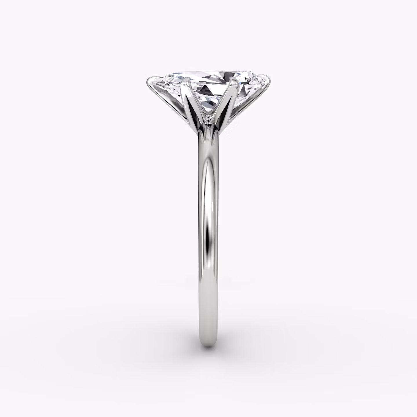 The V | Pear | Platinum | bandAccent: Plain | diamondOrientation: vertical | caratWeight: other