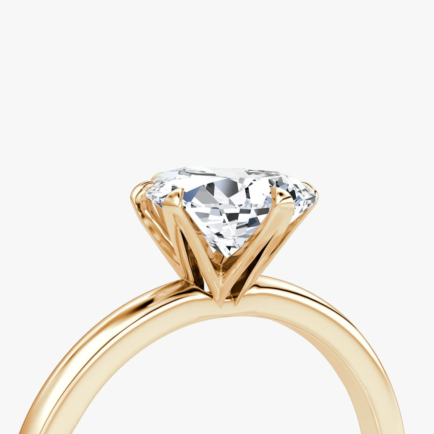The V | Pear | 14k | Rose Gold | bandAccent: Plain | diamondOrientation: vertical | caratWeight: other