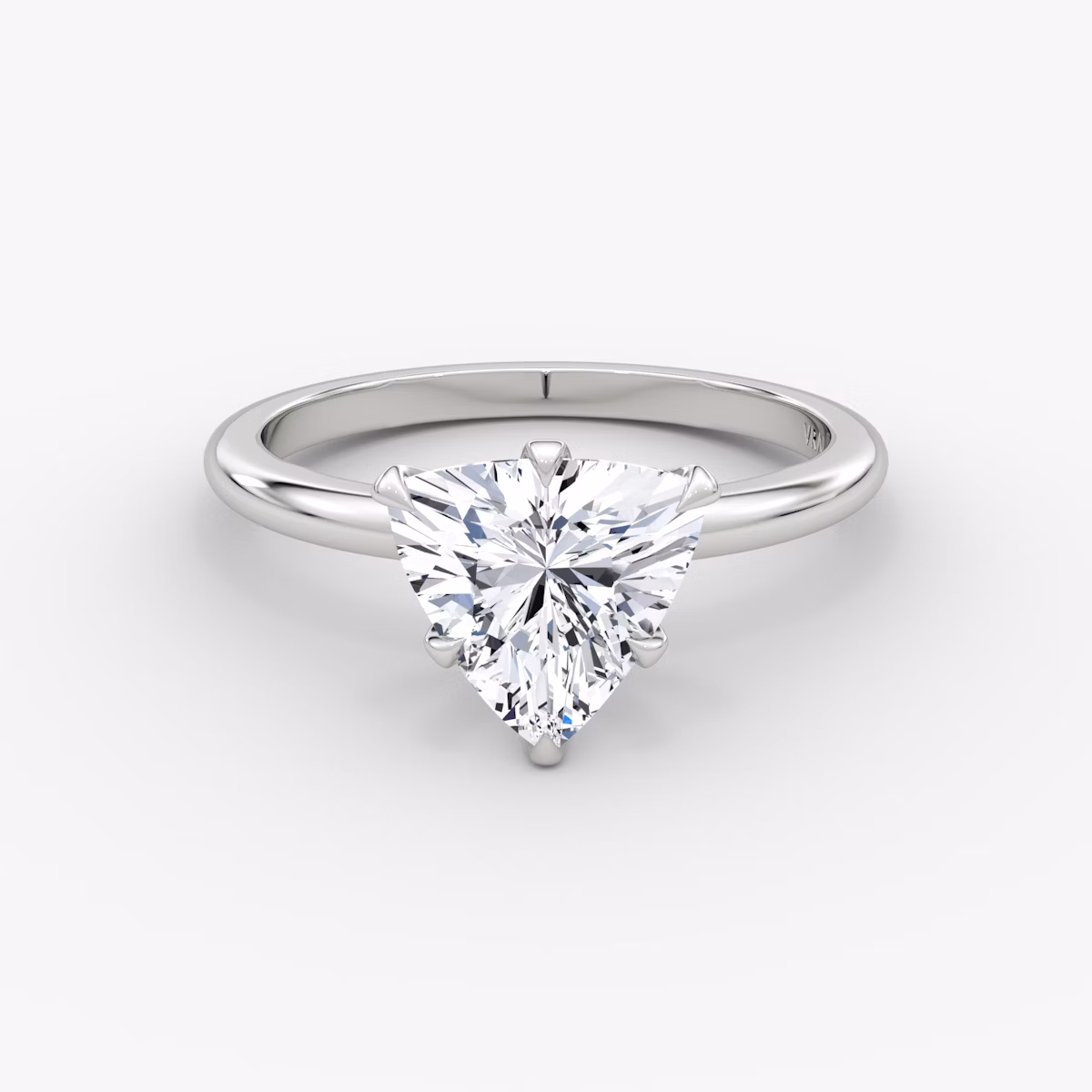 The V | Trillion | Platinum | bandAccent: Plain | diamondOrientation: vertical | caratWeight: other