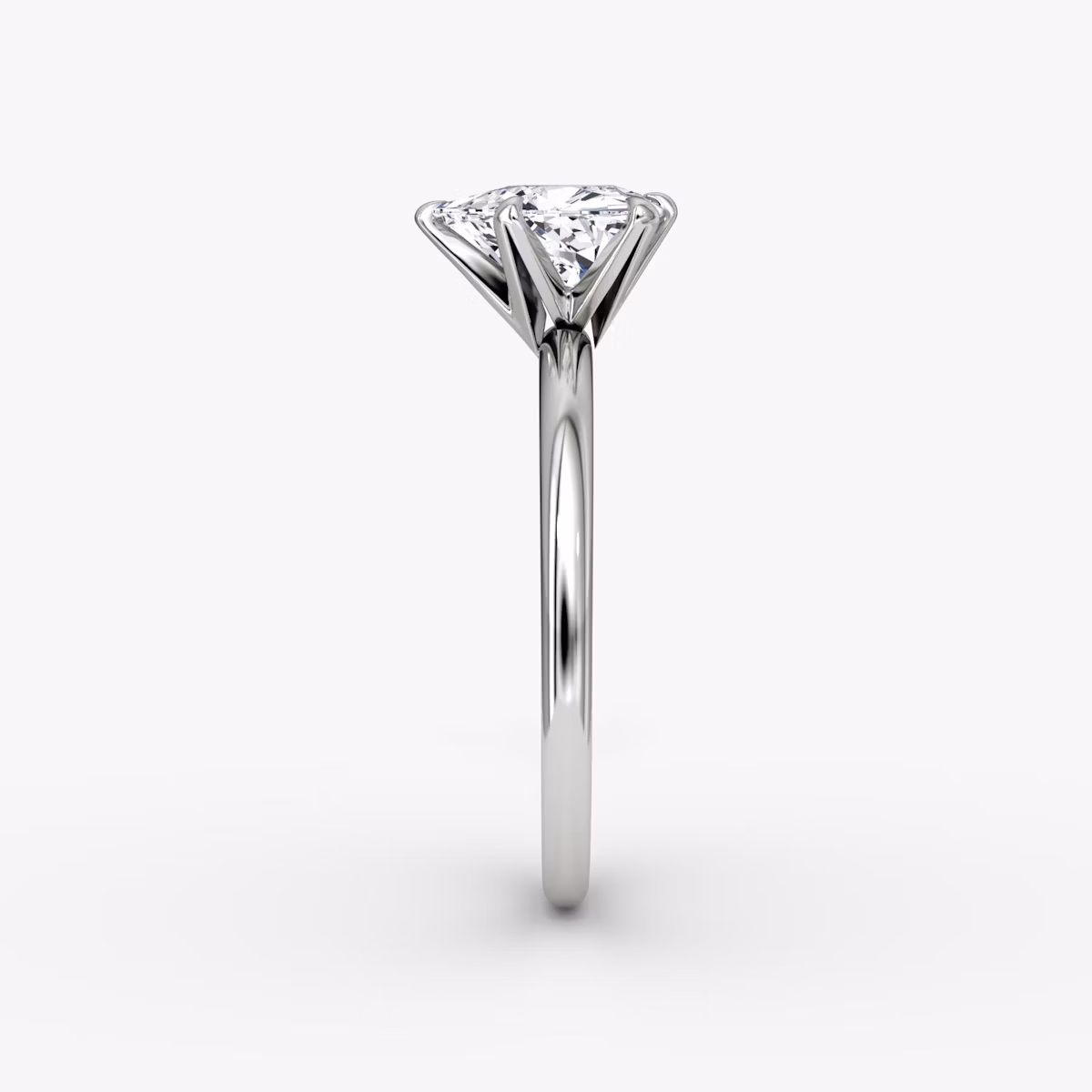 The V | Trillion | Platinum | bandAccent: Plain | diamondOrientation: vertical | caratWeight: other