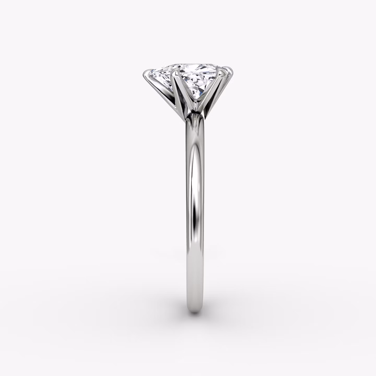 The V | Trillion | Platinum | bandAccent: Plain | diamondOrientation: vertical | caratWeight: other