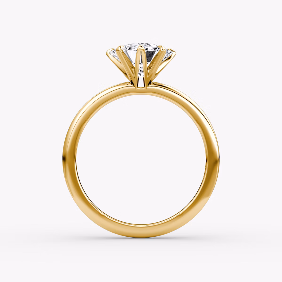 V | Trillant | 18k | Gelbgold | bandAccent: Ohne Pavé-Besatz | diamondOrientation: vertical | caratWeight: other