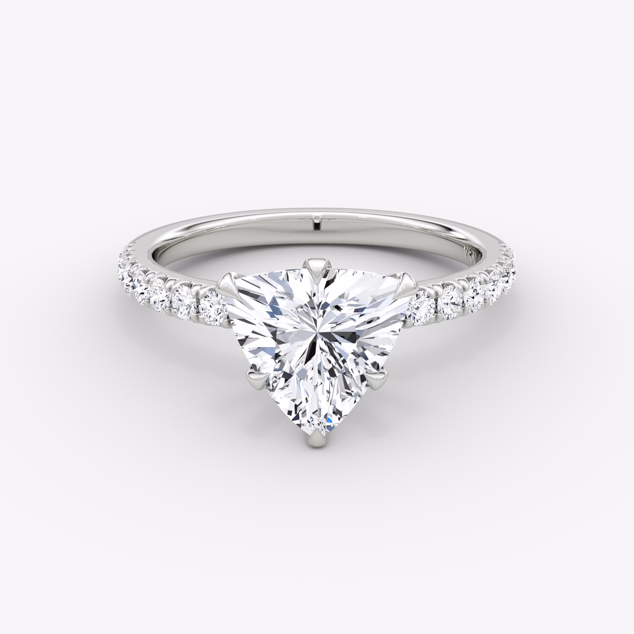 The V | Trillion | Platinum | bandAccent: Pavé | diamondOrientation: vertical | caratWeight: other
