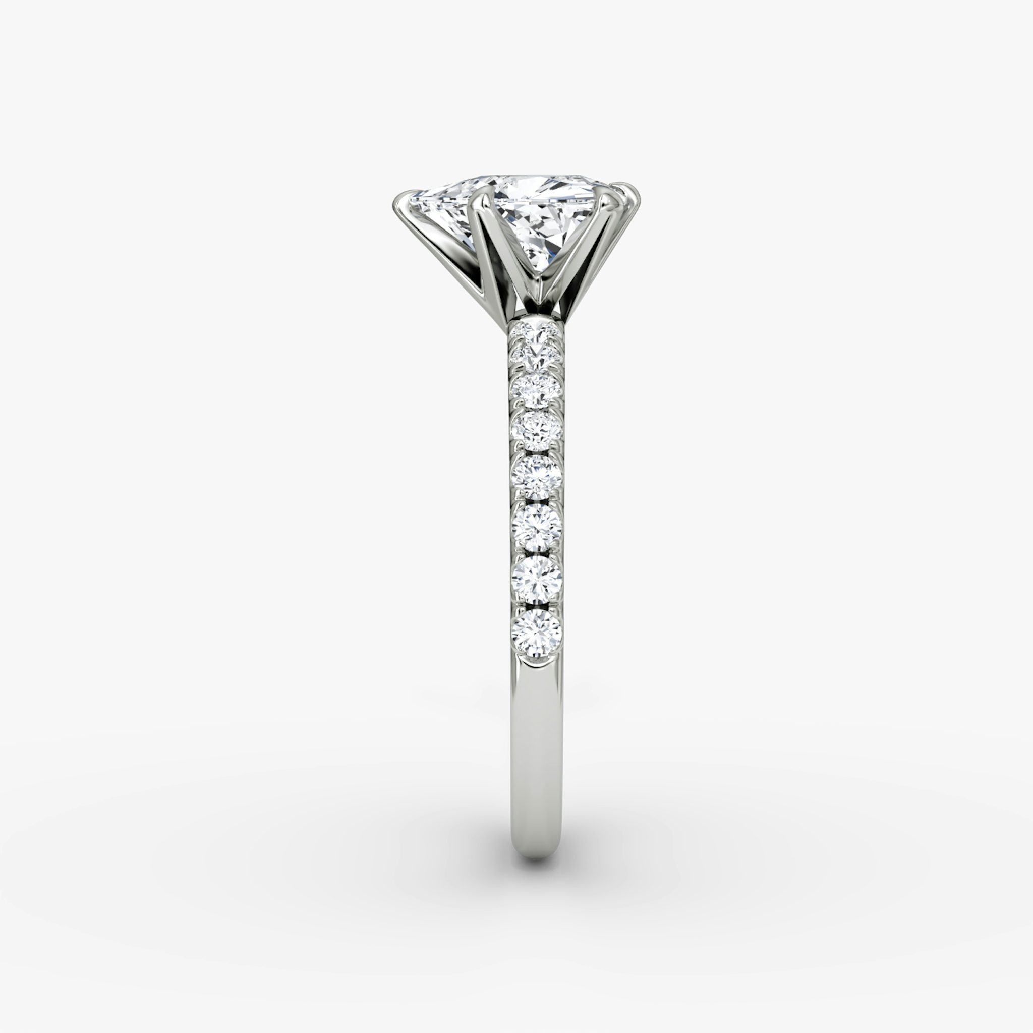 The V | Trillion | Platinum | bandAccent: Pavé | diamondOrientation: vertical | caratWeight: other